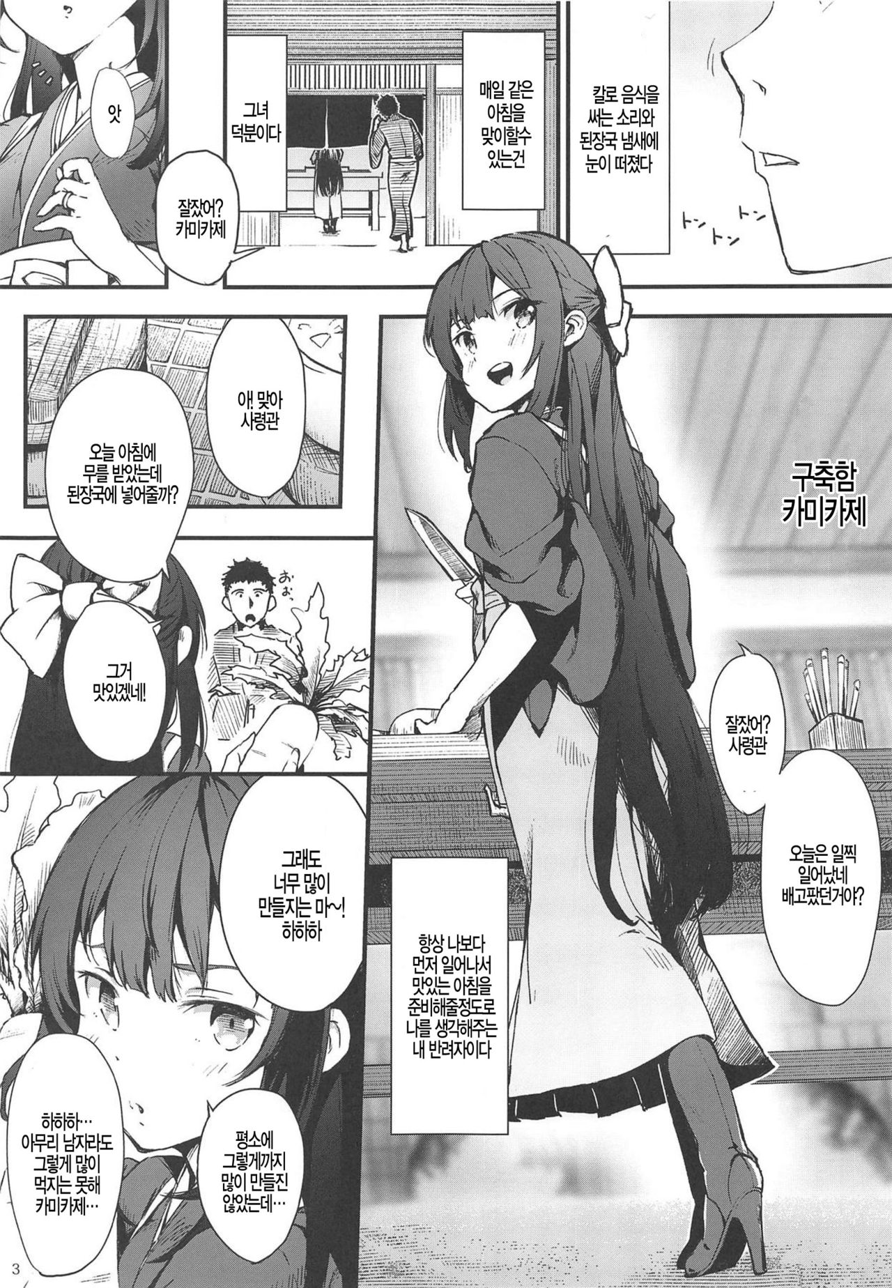 (C95) [Kemao 9% (Onamaru)] Kamikaze Shinkon Kakko Kari (Kantai Collection -KanColle-) [Korean] 图片编号 3