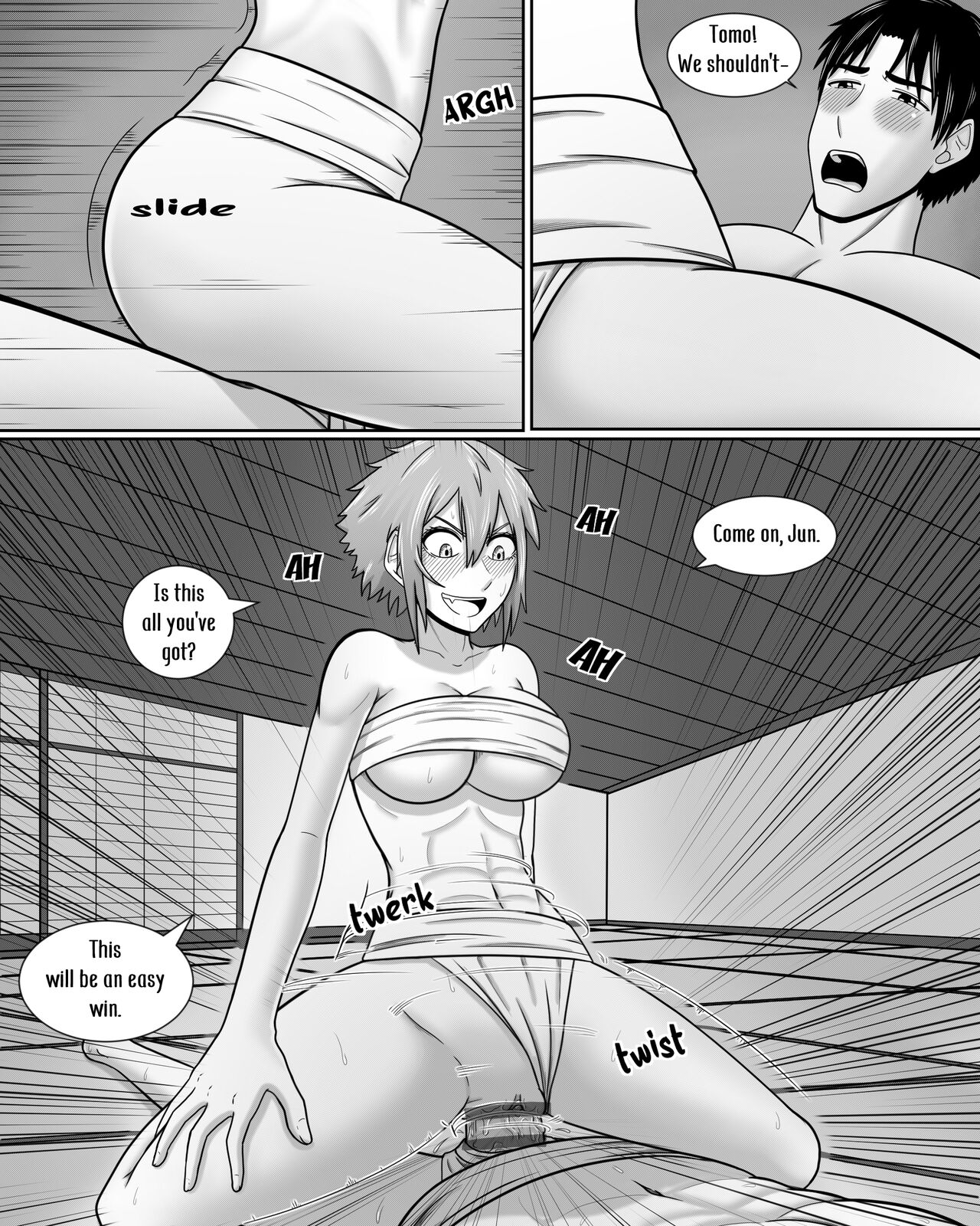 [Hentia-chan] Tomo-chan wa Onnanoko! Ai no Asekkaki Sumo! | Tomo-chan is a Girl! Sweaty Sumo of Love! (Tomo-chan wa Onnanoko!) [English] Bildnummer 21