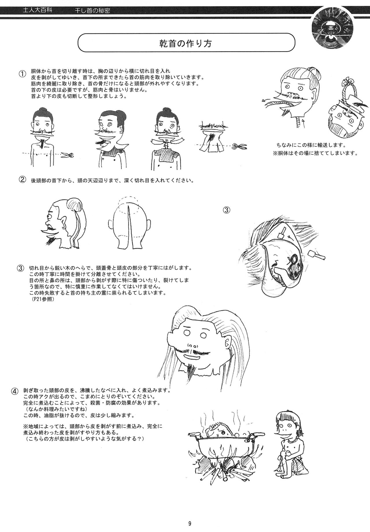 [Panda Taishou (Satou Yuuri)] Aborigine Encyclopedia The Secrets of Shrunken Heads 画像番号 9