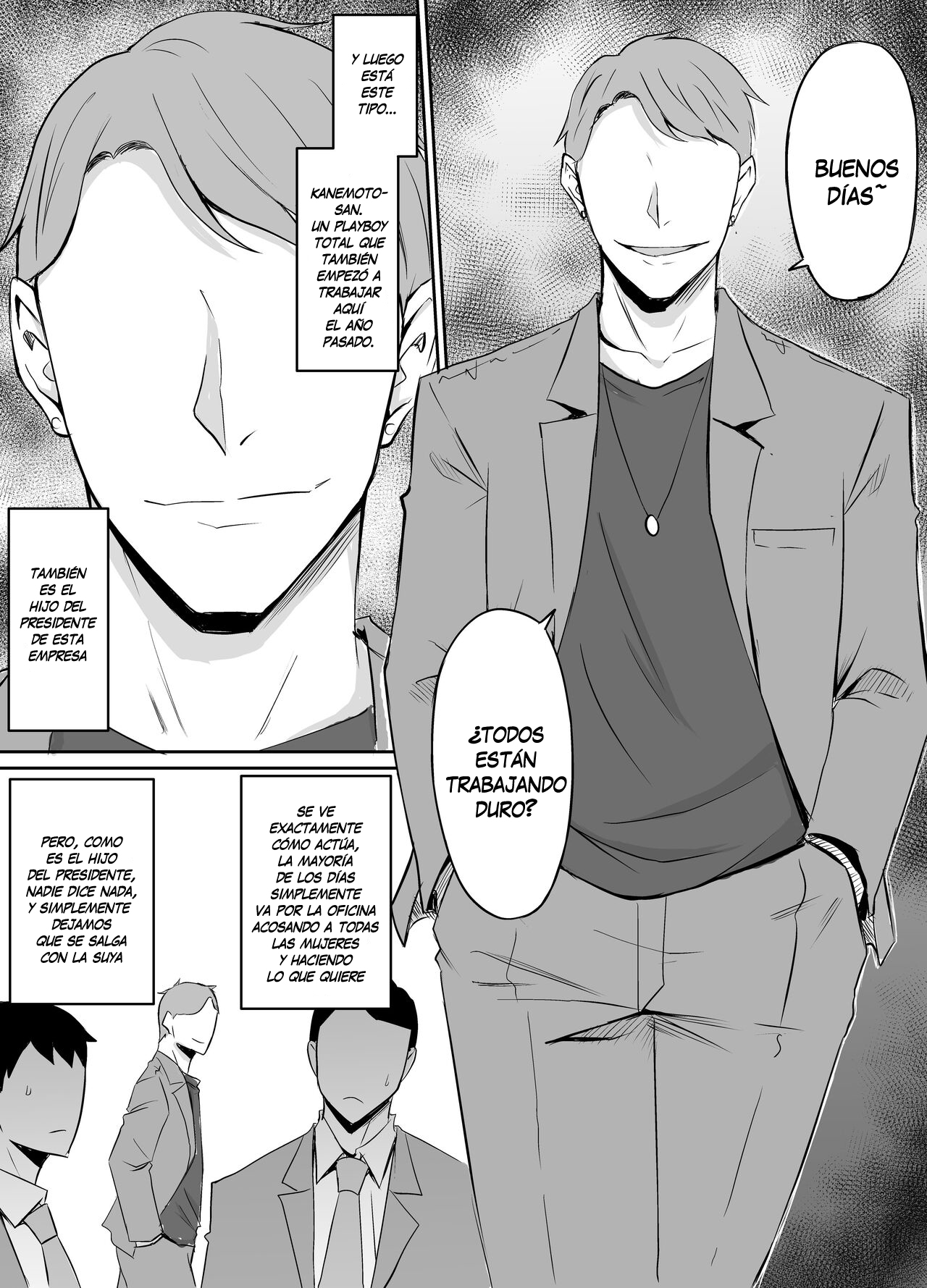 [Kinukazu Koubou (Kinuzuka Kazuki)] Akogare no Onna Joushi ga Douryou no Charao ni Otosareru Hanashi [Spanish] imagen número 4