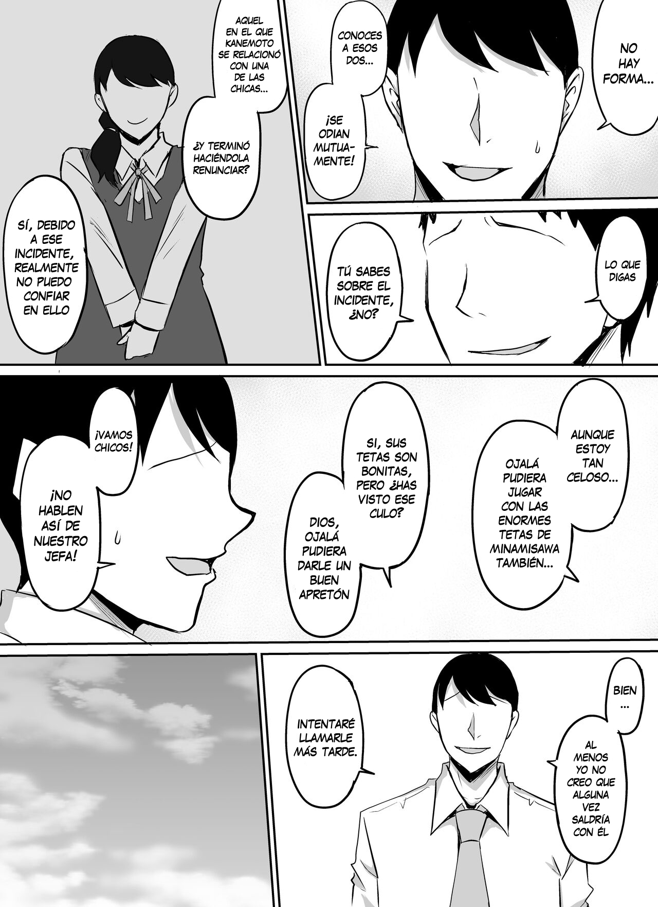 [Kinukazu Koubou (Kinuzuka Kazuki)] Akogare no Onna Joushi ga Douryou no Charao ni Otosareru Hanashi [Spanish] imagen número 10