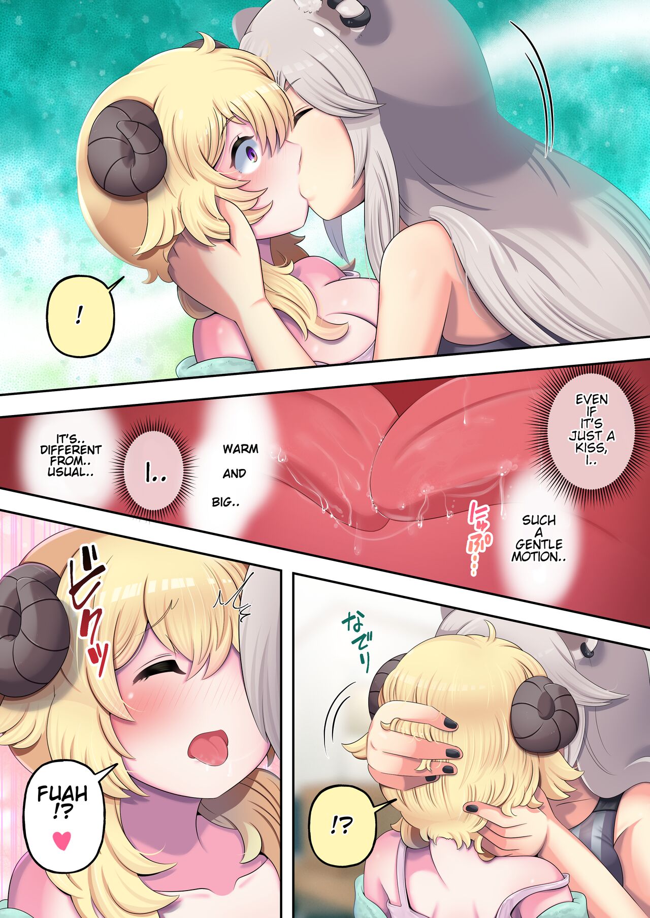 [Minominiya (Minomini)] Futashishi x Wata ~Lion no Aijou Hyougen Hen~ | Futashishi x Wata ~Lalion's Expression of Love~ (Shishiro Botan, Tsunomaki Watame) [English] [Rabu&Desu translations] 图片编号 8