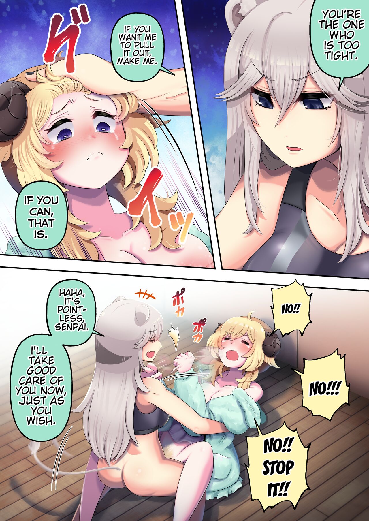 [Minominiya (Minomini)] Futashishi x Wata ~Lion no Aijou Hyougen Hen~ | Futashishi x Wata ~Lalion's Expression of Love~ (Shishiro Botan, Tsunomaki Watame) [English] [Rabu&Desu translations] 图片编号 14