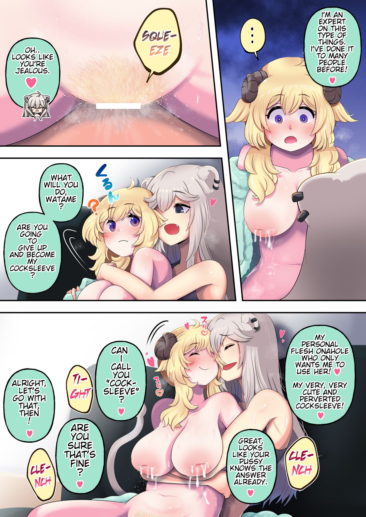 [Minominiya (Minomini)] Futashishi x Wata ~Lion no Aijou Hyougen Hen~ | Futashishi x Wata ~Lalion's Expression of Love~ (Shishiro Botan, Tsunomaki Watame) [English] [Rabu&Desu translations] 图片编号 25