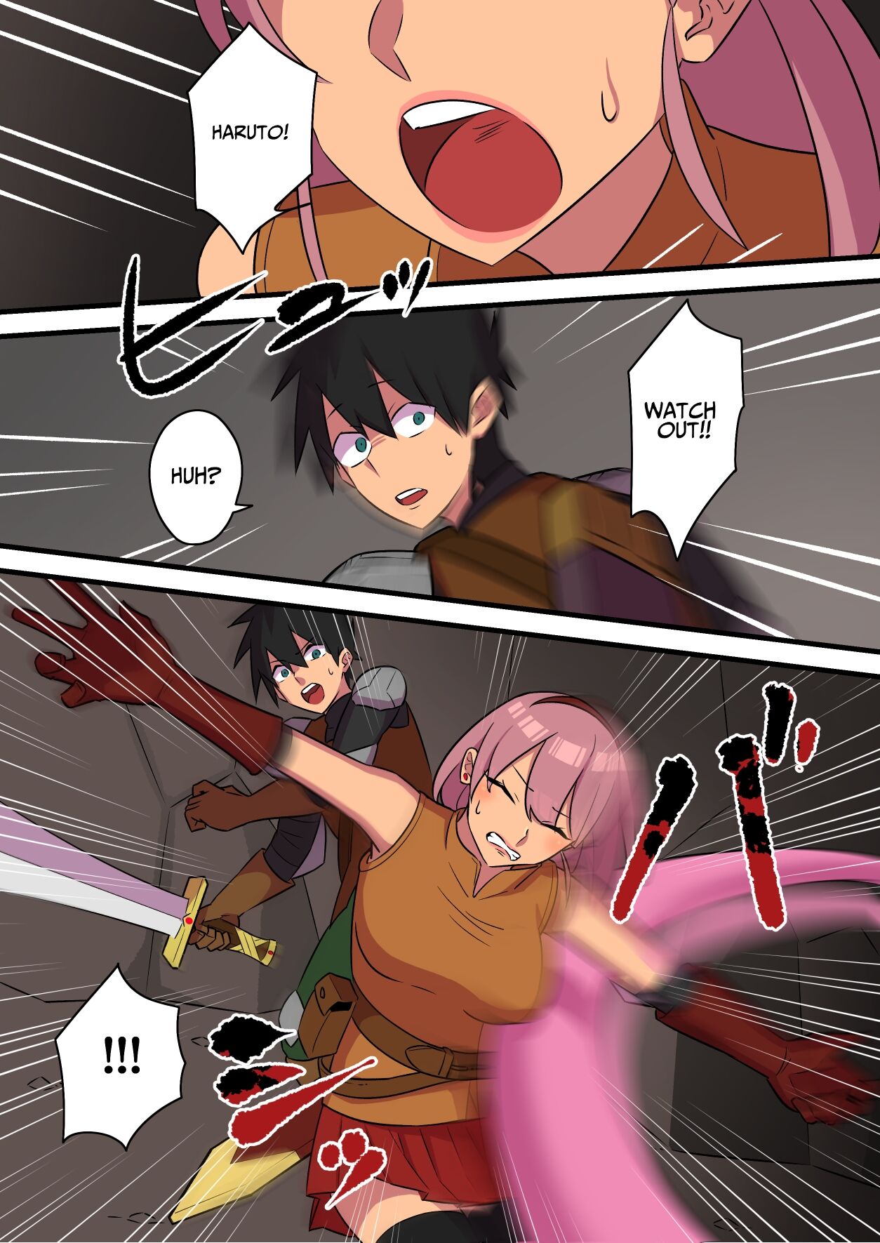 [Mon! (uzuprojects)] Warrior Defeated By A Super Strong Succubus Must Resist Cumming To Save His Girlfriend's Life [English] [Solid Rose] 图片编号 11