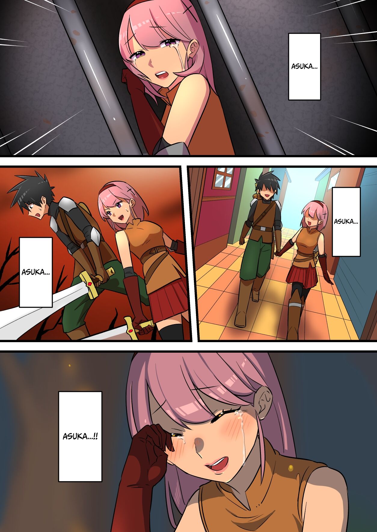 [Mon! (uzuprojects)] Warrior Defeated By A Super Strong Succubus Must Resist Cumming To Save His Girlfriend's Life [English] [Solid Rose] 图片编号 63