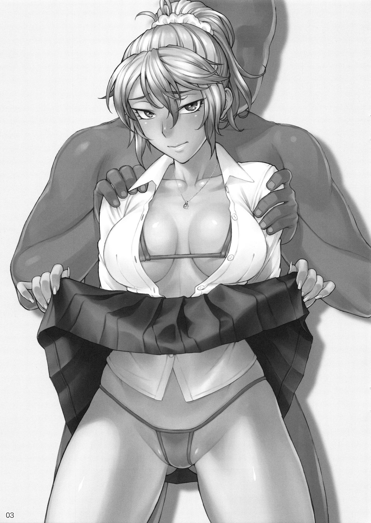 (COMITIA129) [Manguri Cannon (BANG-YOU)] Anal Master Miyuki vs Dekachin Oji-san image number 2