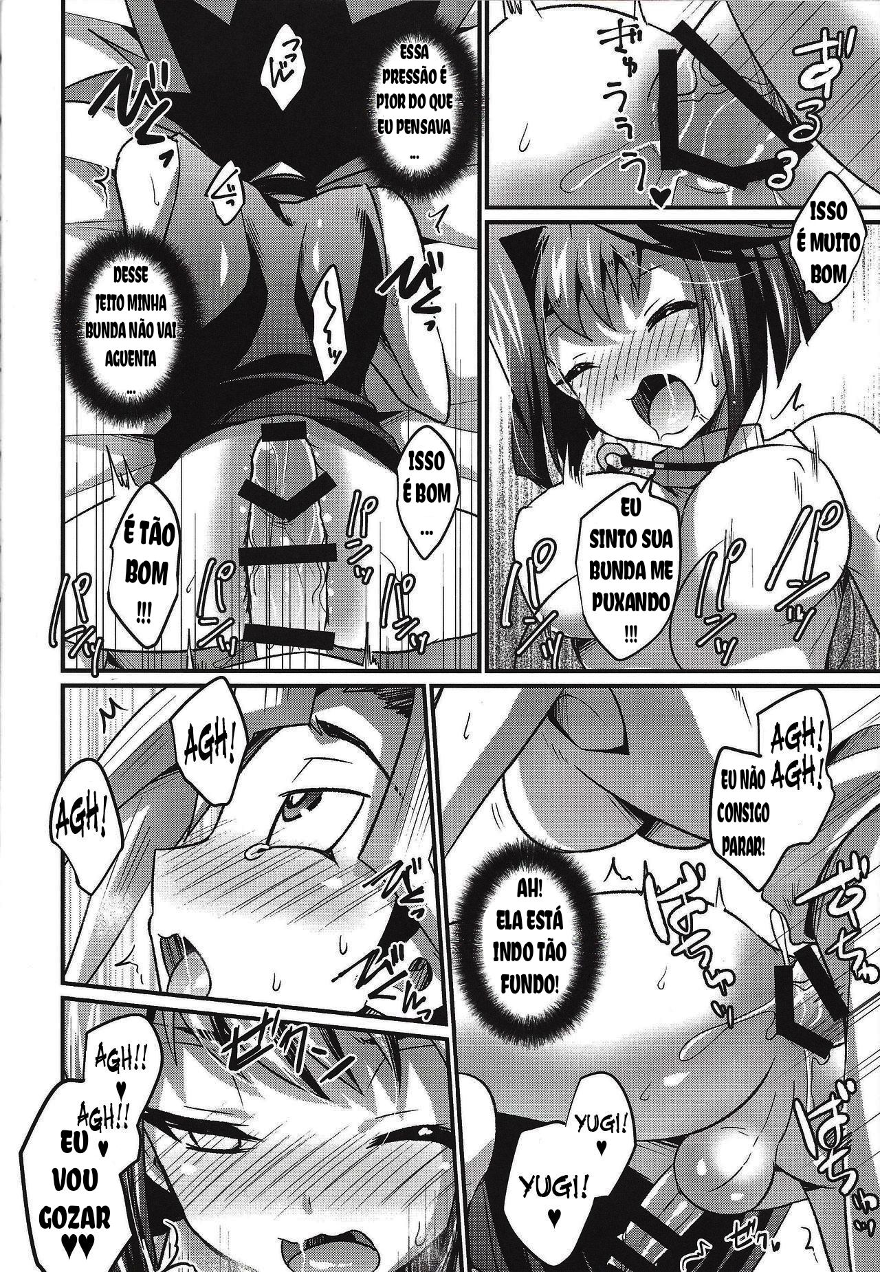 (Sennen Battle Phase 22) [HEATWAVE (Kaitou Yuuhi)] FUTANARIHEROINE x HERO (Yu-Gi-Oh! Series) [Portuguese-BR] 图片编号 8