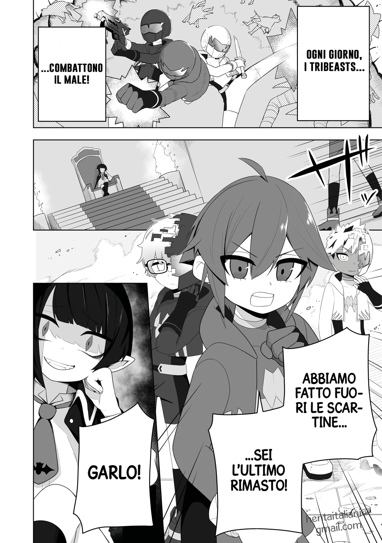 [Amuai Okashi Seisakusho (Ahoge Kinoko)] Shounen Hero Sentai, TS Aigan Petto-ka no Wana! [Italian] [Hentaitaliani] numero di immagine  2