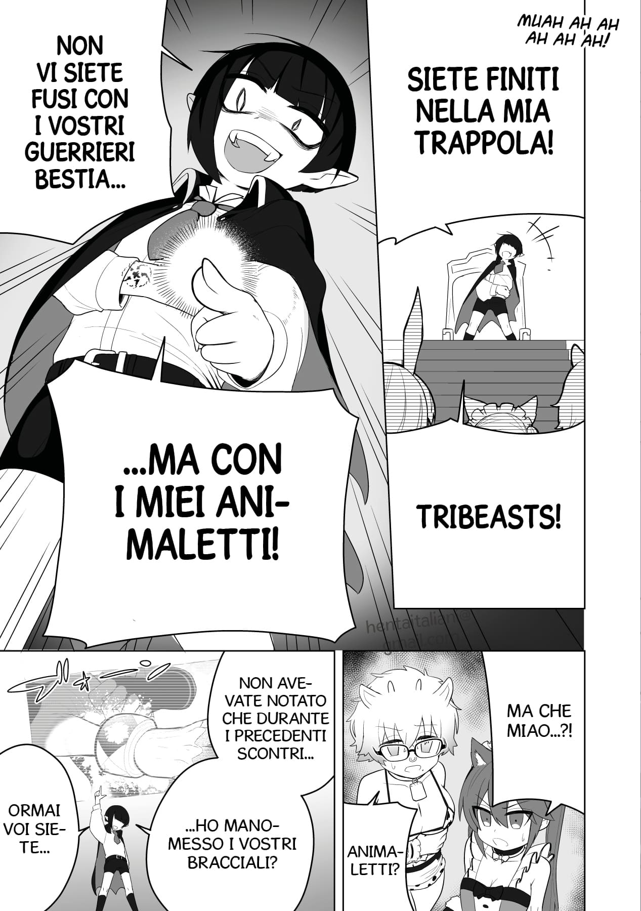 [Amuai Okashi Seisakusho (Ahoge Kinoko)] Shounen Hero Sentai, TS Aigan Petto-ka no Wana! [Italian] [Hentaitaliani] image number 7