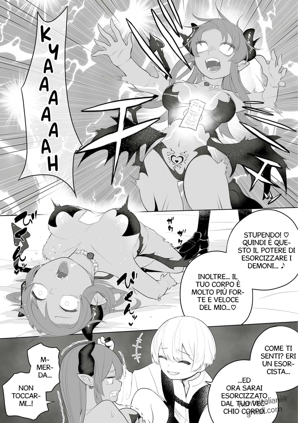 [Amuai Okashi Seisakusho (Ahoge Kinoko, Kikkomuhito)] Taima no Sandatsusha ~Taimashi ga Karada mo Kioku mo Succubus ni Ubawareru Ohanashi~ [Italian] [Hentaitaliani] 图片编号 8