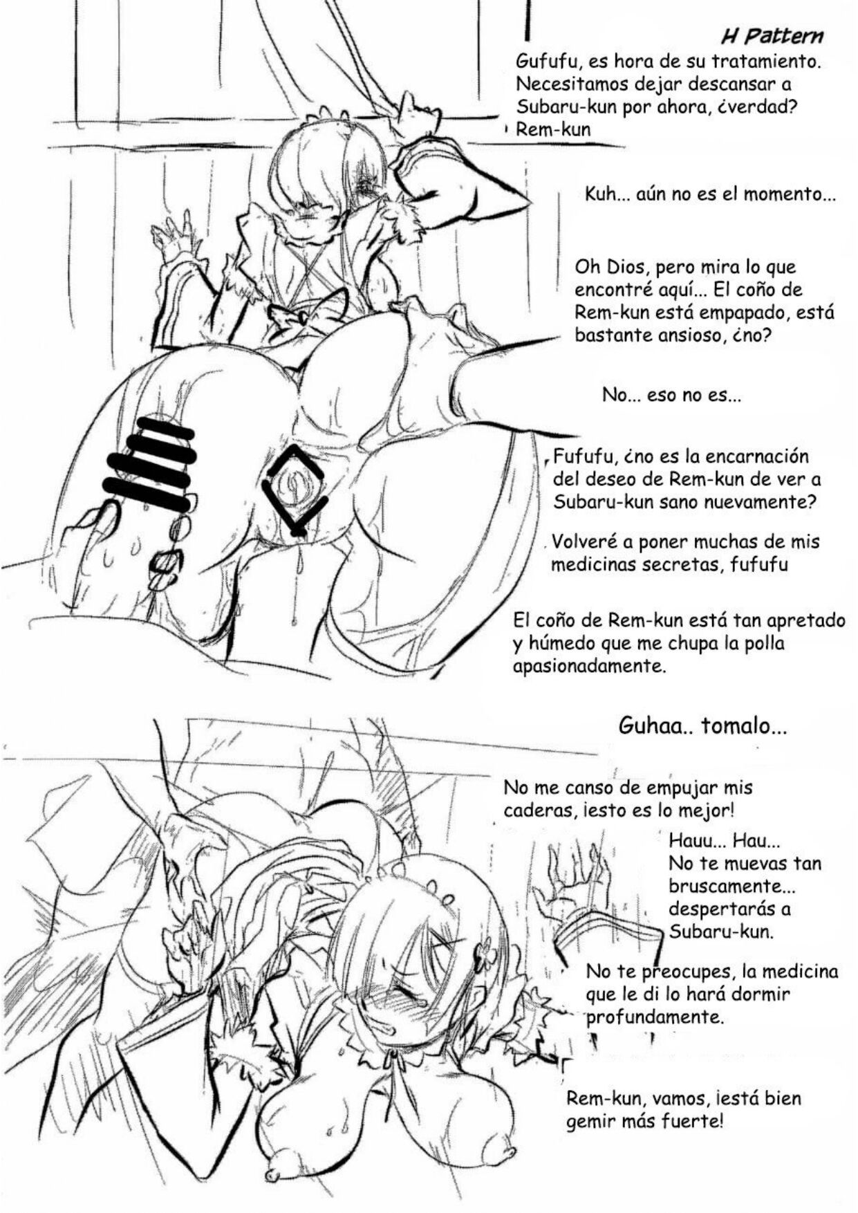 [Furuya (TAKE)] Rem - Danshou - Natsuki Rem no Eromanga (Re:Zero kara Hajimeru Isekai Seikatsu) [Spanish] 이미지 번호 30