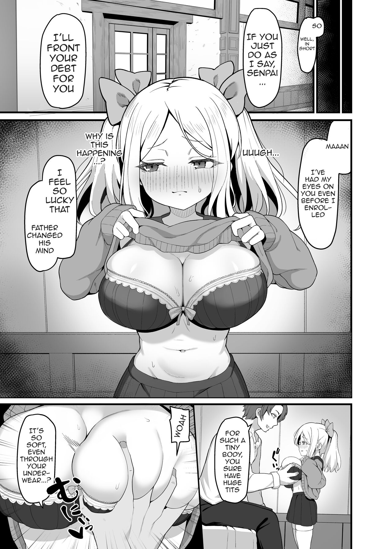 [Ebiten Kaidou (Templus)] Chicchakute Dekai Senpai. / My Tiny and Huge Senpai [English] {Doujins.com} numero di immagine  4
