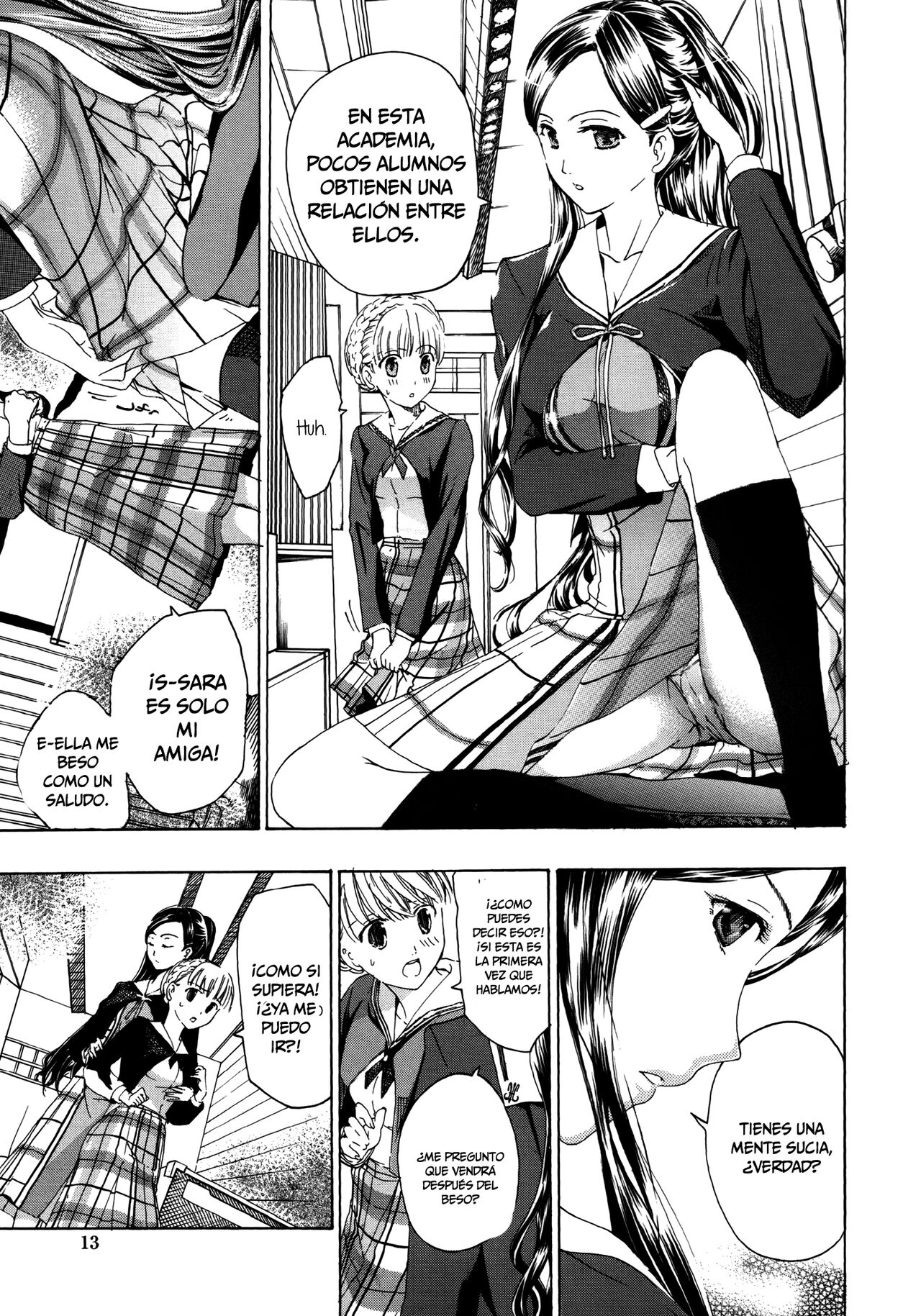 [Asagi Ryu] Otome Saku. - Maidens bloom in the garden in the sky [Spanish] [Tomodachi Fansub] numero di immagine  13