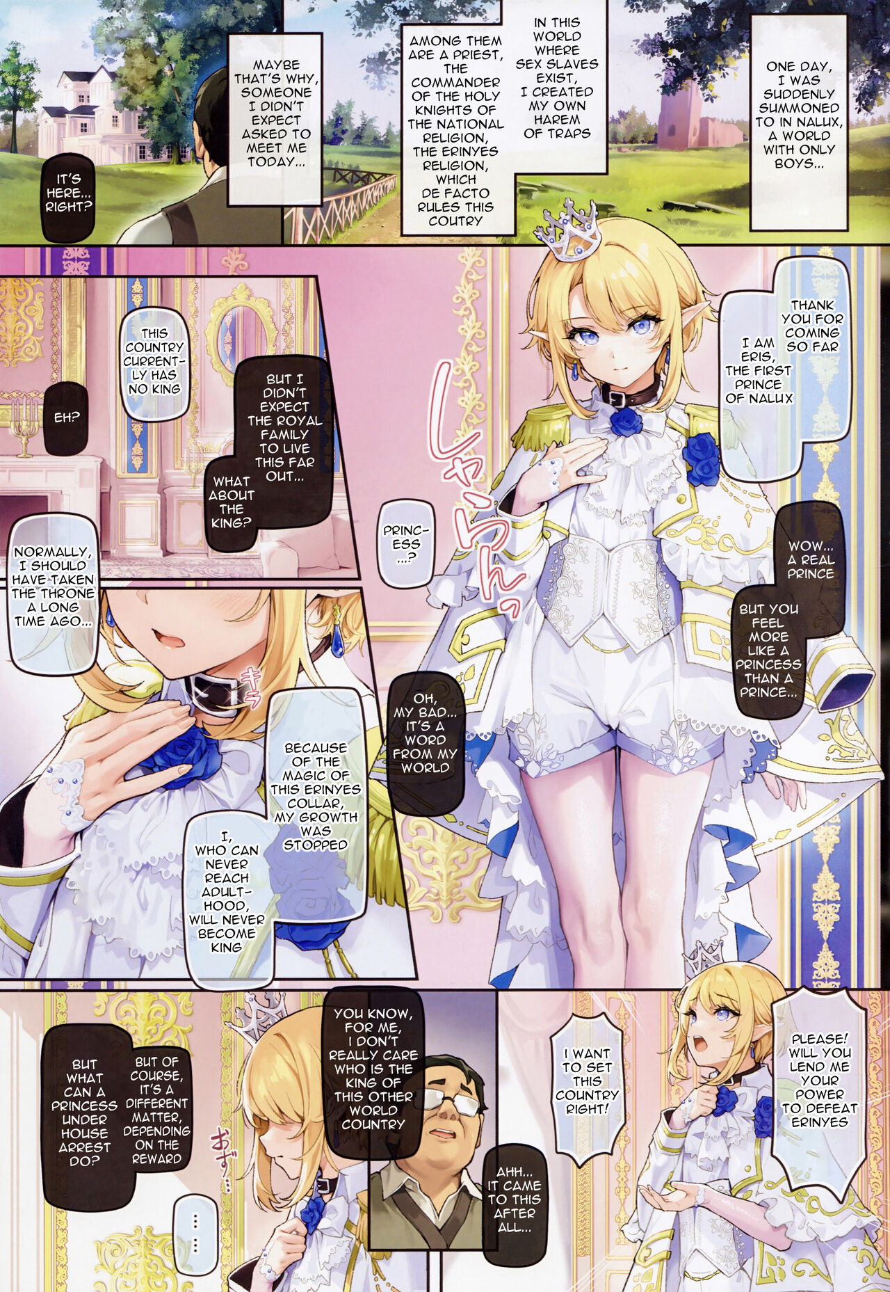 (C103) [Shinsei Lolishota (shuffle, kozi)] Isekai Otokonoko Ouji Junjun Drei ~Noroi de Seichou ga Tomatta Ouji o Moteasobi Mesu Ochi Saseru~ [English] [Decensored] 画像番号 2