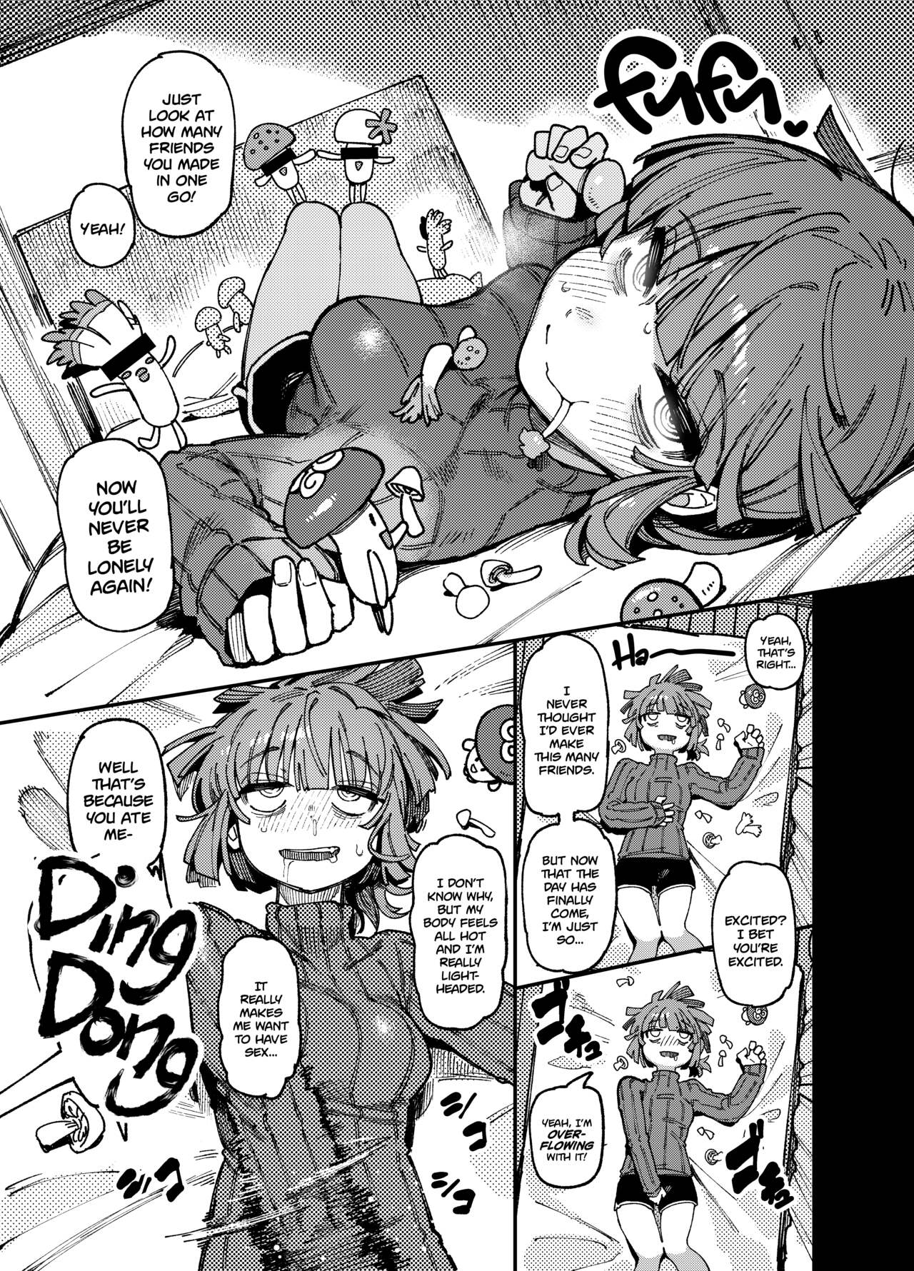 [Hoshoku Shoujo (Karasu Chan)] Ie ga Shike Sugite Haete Kita Genkaku Yuuhatsu Kinoko wo Gosyoku Shite Hatsujyou Shita Ato no Are ya Kore [English] [Digital] 图片编号 9