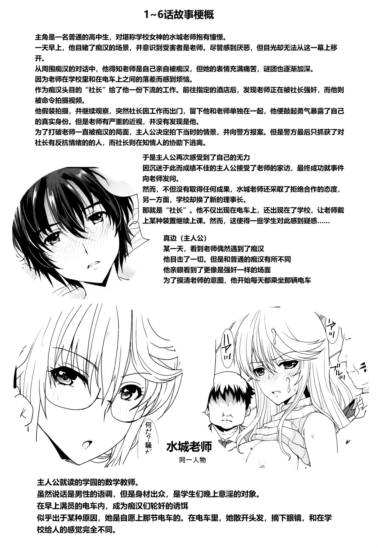 [Neko to Hato (Hatoya Mameshichi)] Akogare no Josei (Sensei) wa Chikan Densha de Choukyouzumi Deshita 6.5 [Chinese] [rongjx个人中文机翻润色] image number 3