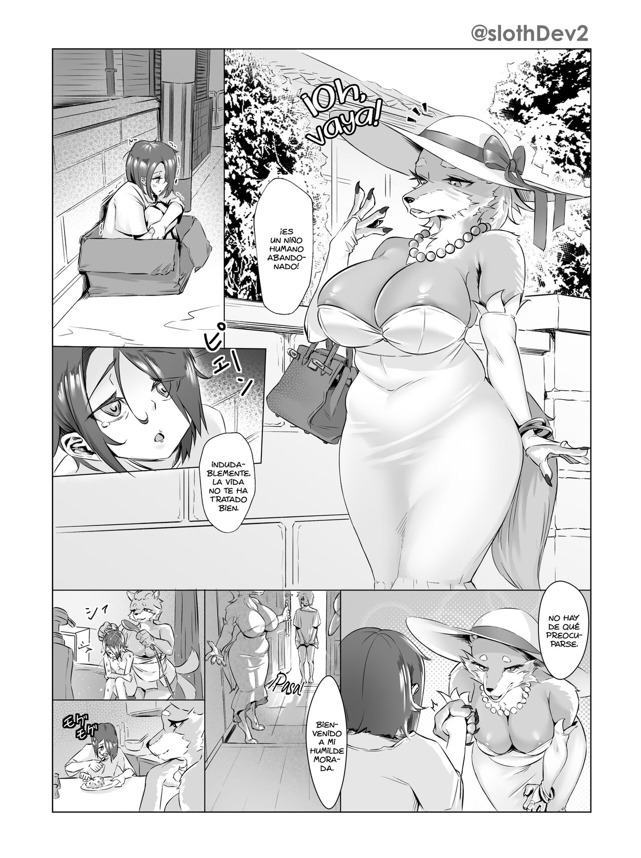 [IRU] Ningen-chan wo Kaitai Ookami Okusan [Spanish] [Digital] numero di immagine  1