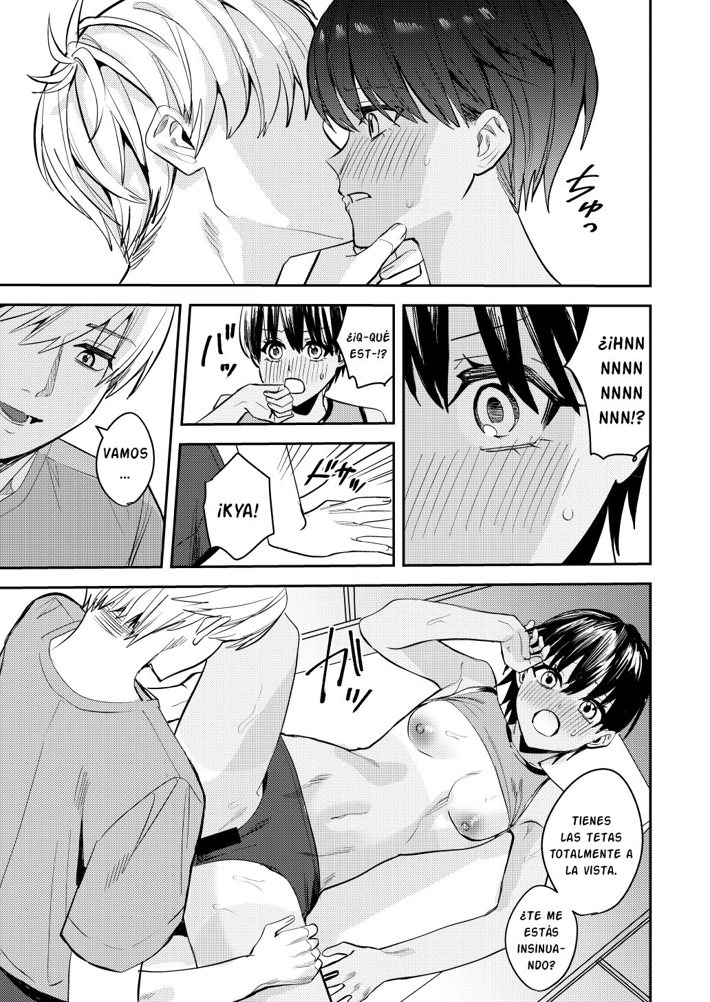 [Amuai Okashi Seisakusho (Betty, Totoyasu)] Rikujoubu no Ore ga Onna ni Sarete Kairaku ni Ochiteiku Ohanashi [Spanish] [Ayanokoji el pelao] numero di immagine  9