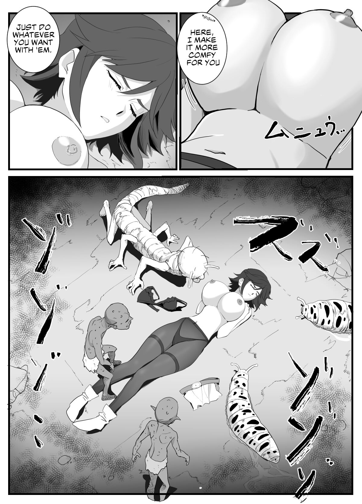 [Wonderful Sweater] Hitozuma Boukensha Doukutsu ~Teikyuu Monster Oppai Houshi~ | Married Adventurer Cave Adventuring ~Low Rank Monsters Boob Service~ [English] 18eme image