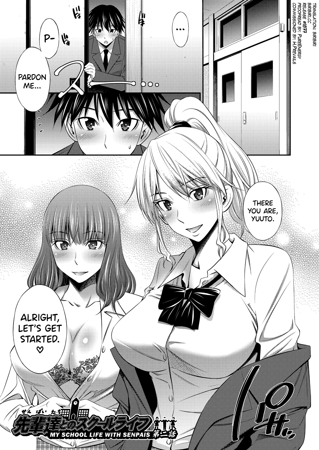 [Sabashi Renya] Senpai-tachi to no Gakuen Seikatsu Ch. 1-4 [English] [biribiri] [Digital] numero di immagine  33