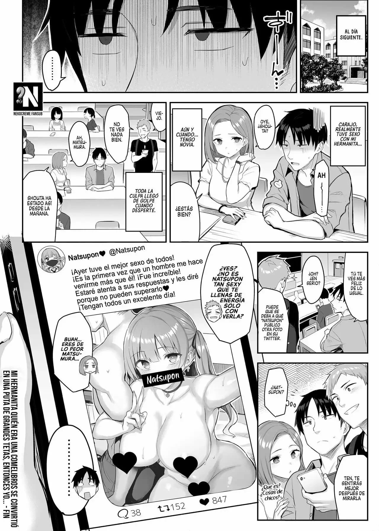 [Ichibocchi (Ichinomiya Yuu)] Moto InCha No Kyonyuu Yariman Imouto Ga Erosugite, Onii-Chan Wa Mou...!! Ch. 0-3 | Mi Hermanita Quien Era Una Comelibros Se Convirtió En Una Puta De Grandes Tetas, Entonces Yo...!! Ch. 0-3 [Spanish] (Completo) 이미지 번호 74