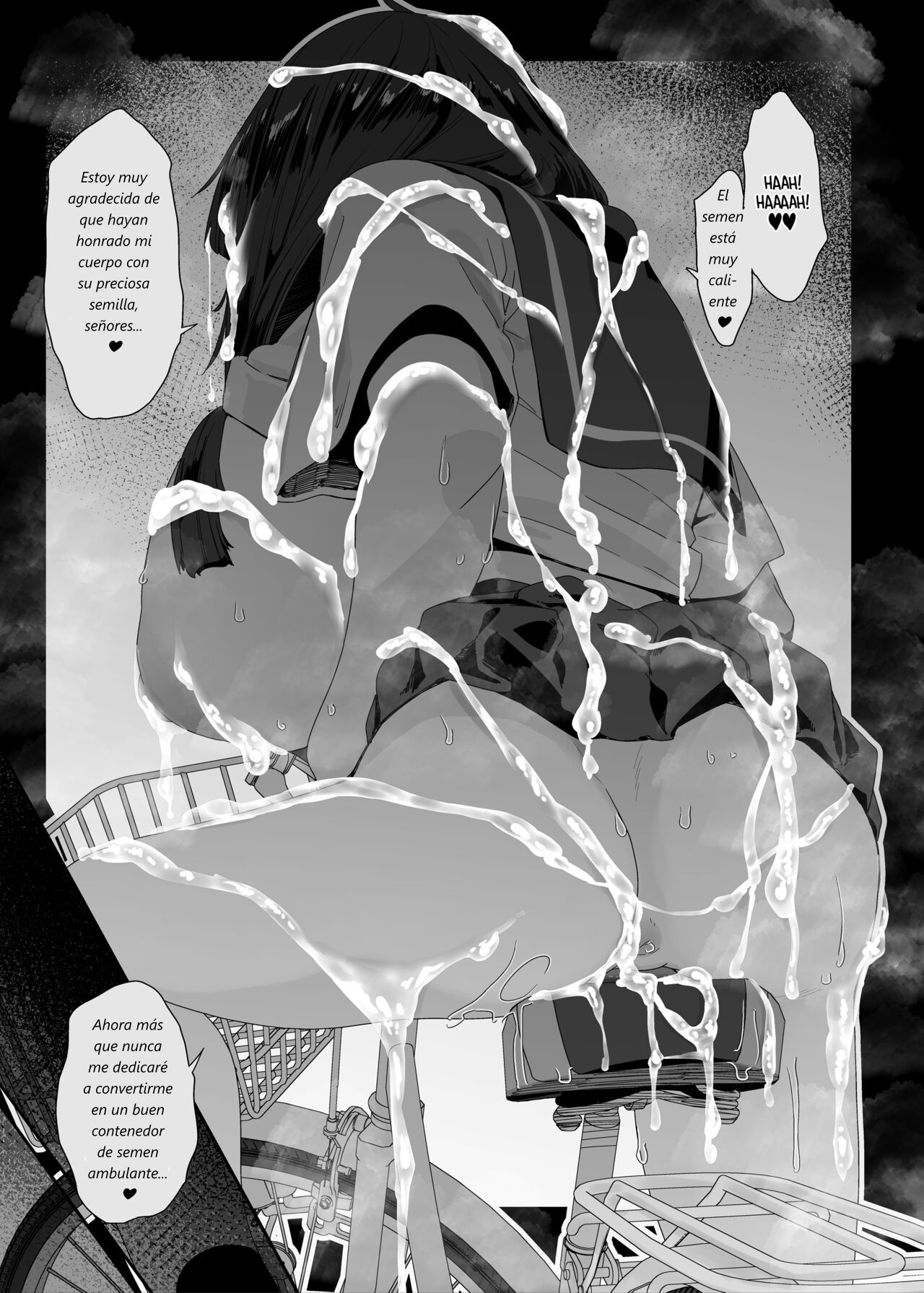 [Condiment Moderately (Maeshima Ryou)] Dosukebe Kyonyuu Joshi ga Acme Jitensha de Osanpo Onanie suru Hanashi  [Spanish] [Inphy]  [Digital] image number 33