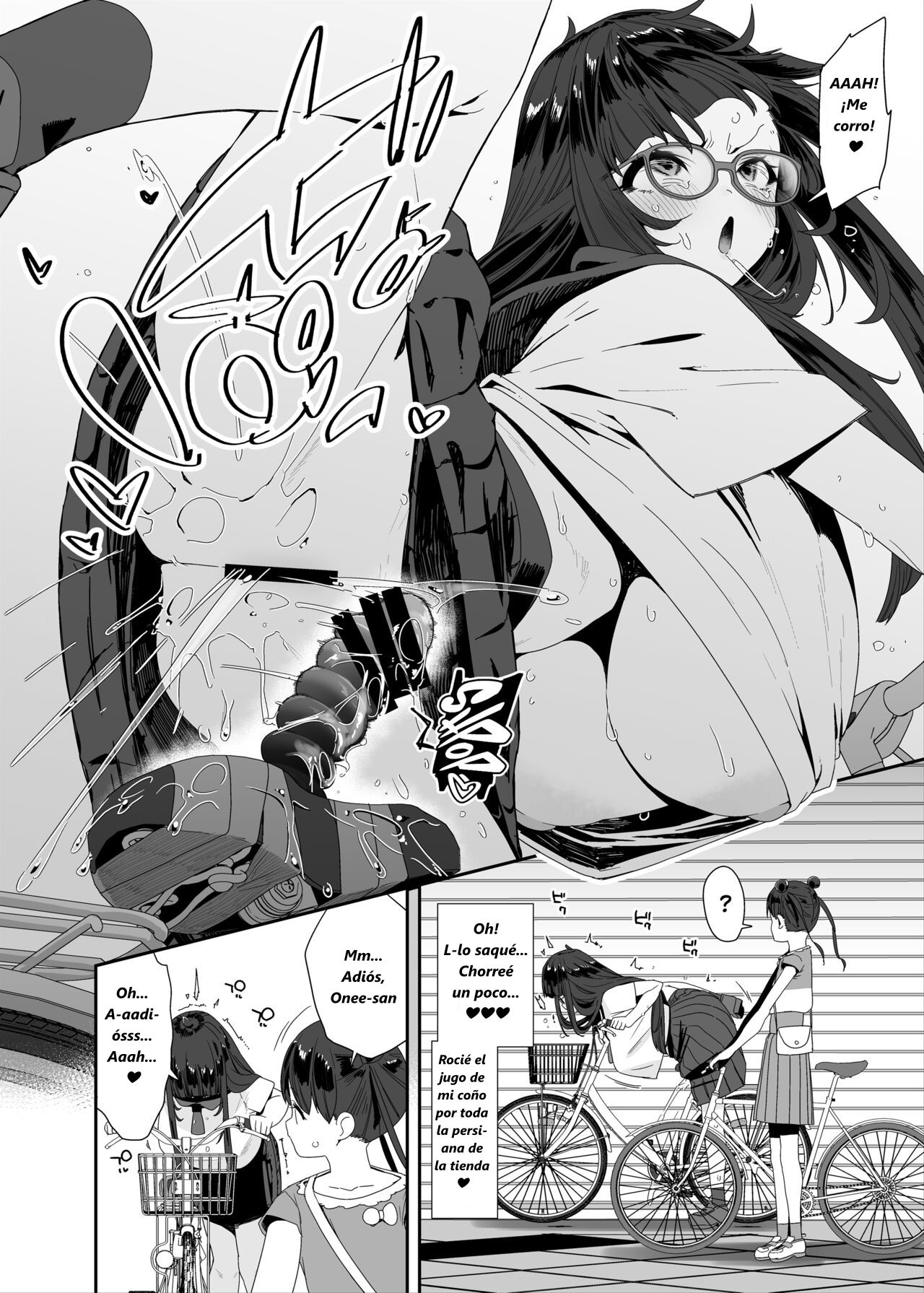 [Condiment Moderately (Maeshima Ryou)] Dosukebe Kyonyuu Joshi ga Acme Jitensha de Osanpo Onanie suru Hanashi  [Spanish] [Inphy]  [Digital] image number 39