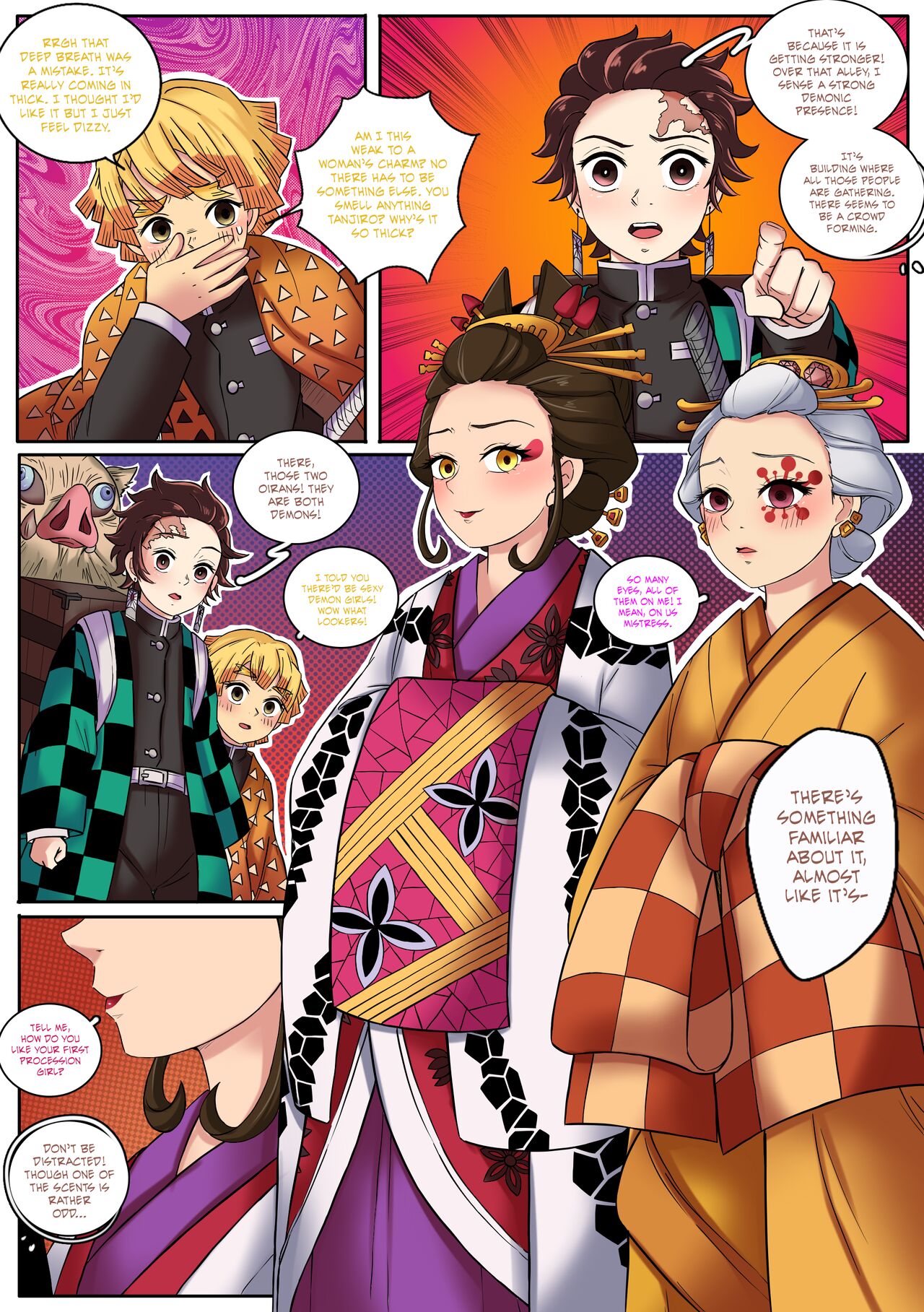 [MayiTGu & MeowWithMe] Demon Slayer | Kimetsu No Yaiba: Red Light District numero di immagine  11