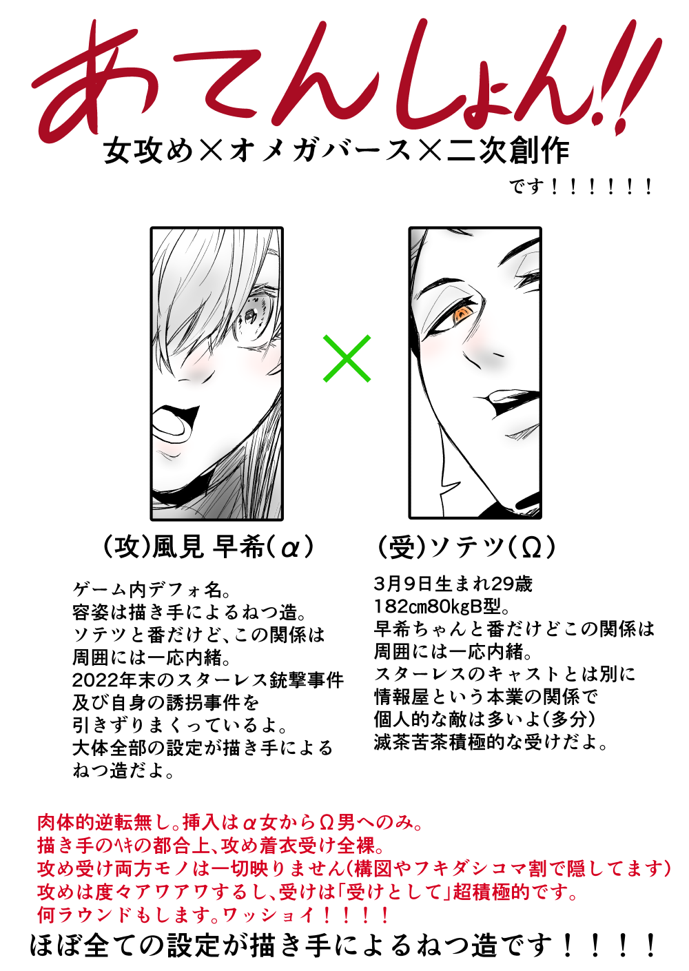 [Female aggression, Omegaverse] 5 画像番号 2