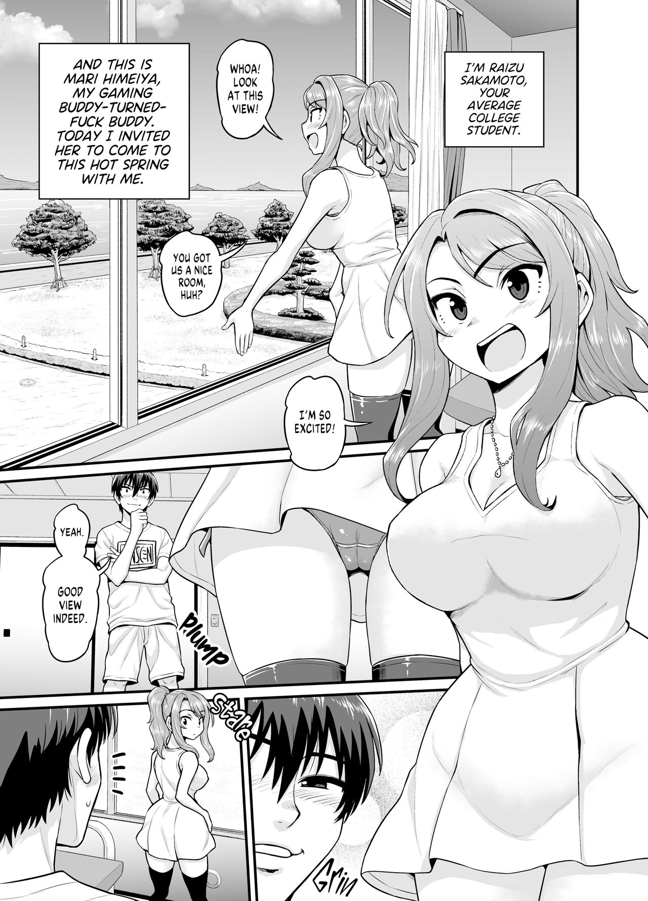[Gachonjirou] Getting it On With Your Gaming Buddy at the Hot Spring NTRVer.  [English] {FUDEORS} [Decensored] image number 2