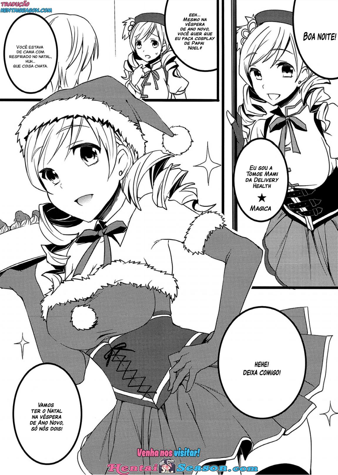 (C83) [Otabe Dynamites (Otabe Sakura)] Deli heal Magica Bangaihen Mami Santa | Delivery Health☆Magica Extra Edition Mami Santa (Puella Magi Madoka Magica) [Portuguese-BR] [Hentai Season] numero di immagine  2