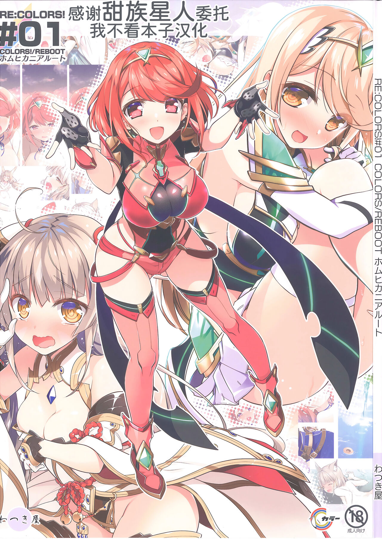 (COMIC1☆20) [Watsukiya (Watsuki Rumi, Yuuki Sei)] RE:COLORS! #01 Colors!/Reboot Homu Hika Nia Route (Xenoblade Chronicles 2) [Chinese] [甜族星人x我不看本子汉化] изображение № 1