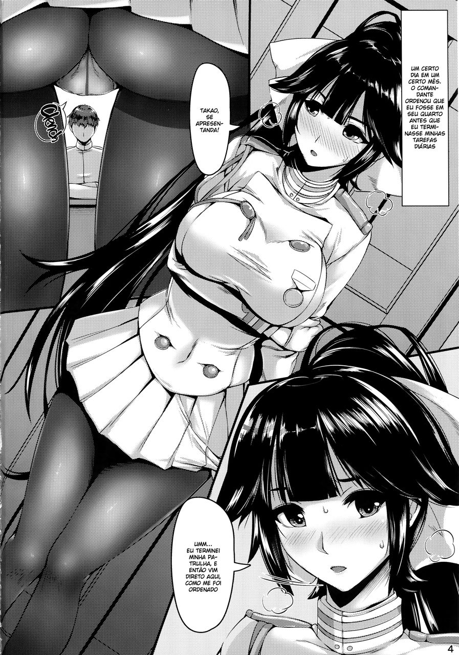 (COMIC1☆13) [A2 LampShade (Akatsuki Akane)] Takao-san no Ganmen Kijou (Azur Lane) [Portuguese-BR] [DiegoVPR] image number 3