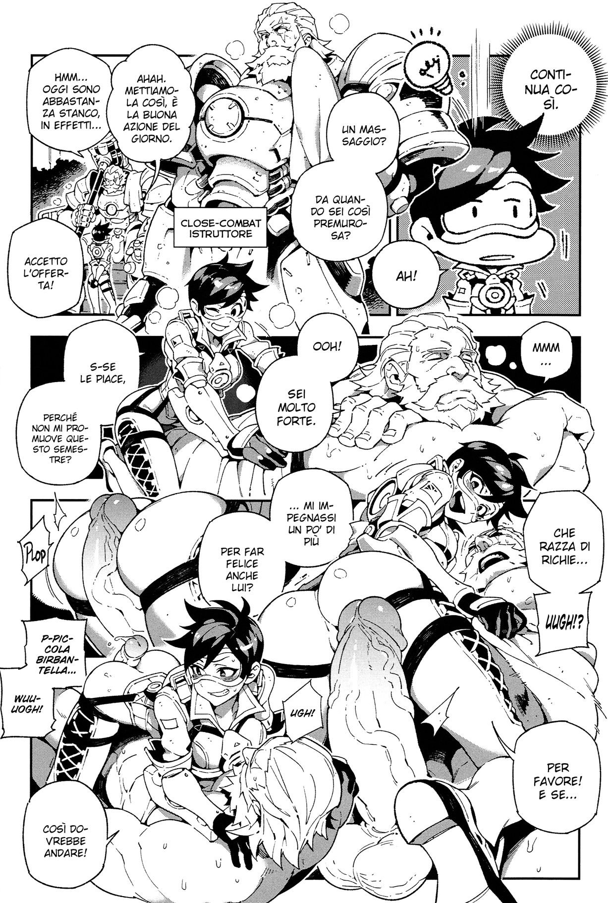 (FF29) [Bear Hand (Fishine, Ireading)] OVERTIME!! OVERWATCH FANBOOK VOL.1 (Overwatch) [hentai-archive] {Italian} 画像番号 7