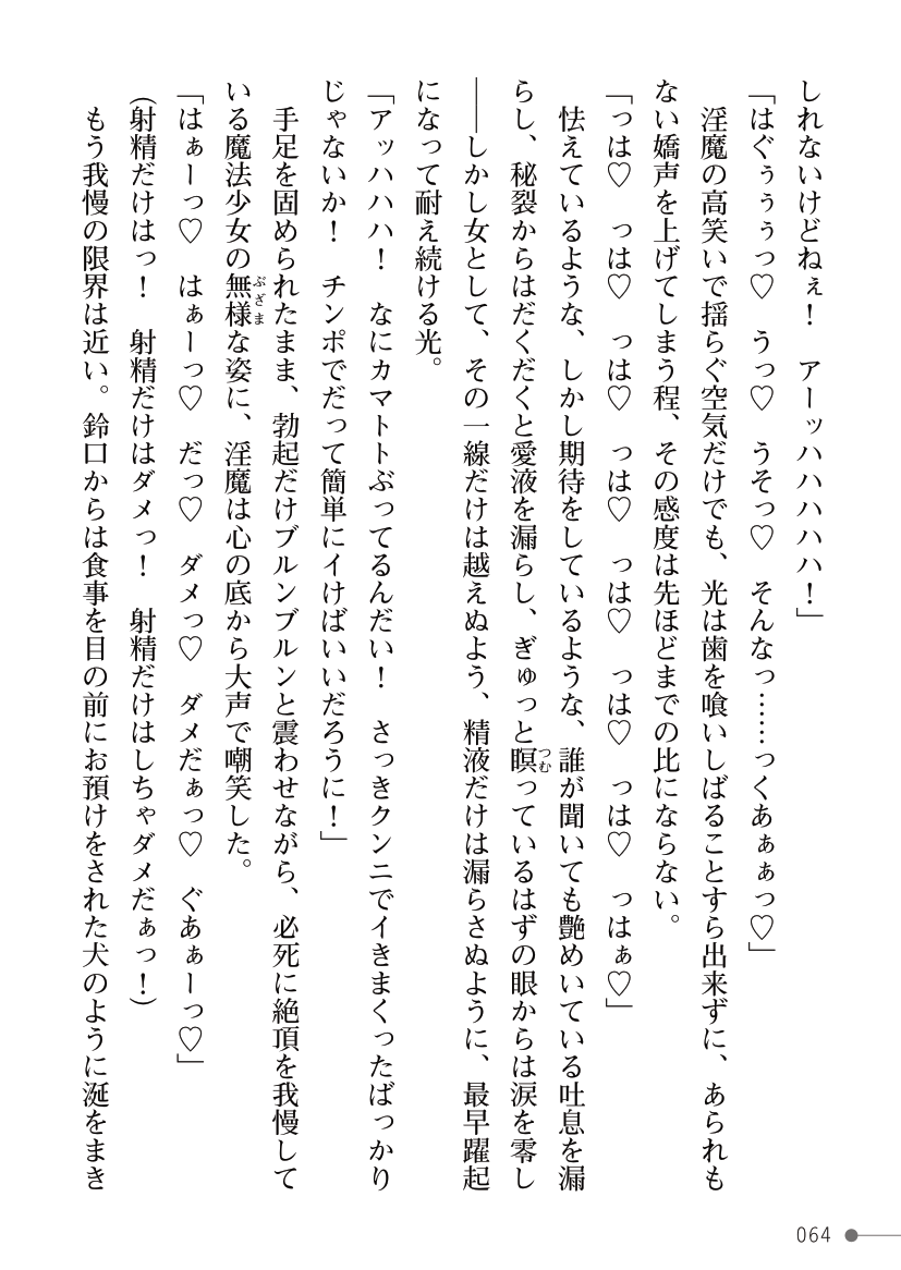 [Kuroi Tsugumi, Morino] Mahou Shoujo Bright Luminous ~Futanari Inma no Sekka no Wana~ 이미지 번호 64