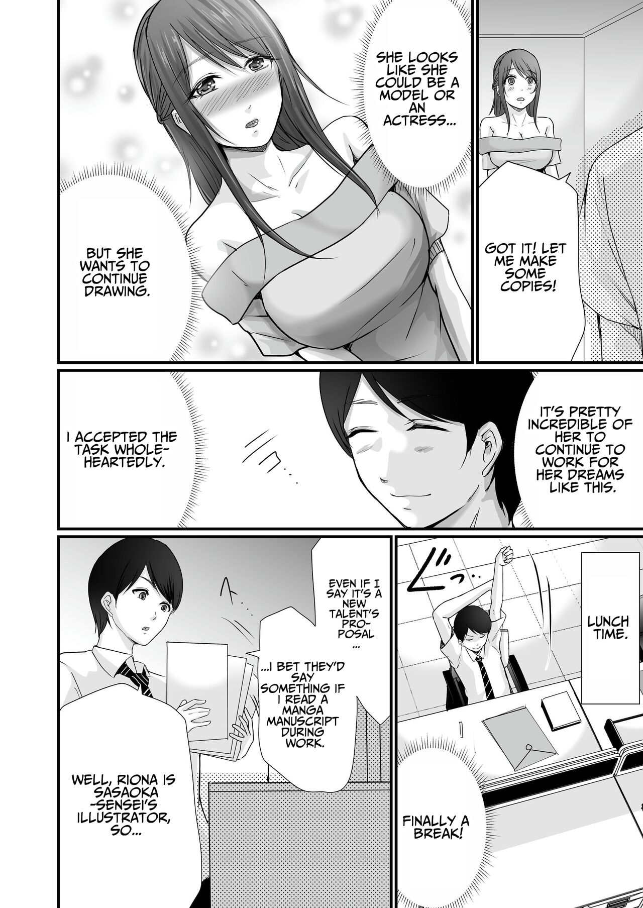 [Seika Kairaku Shoten (Eltoria, Kawahara Keito, Aoi Sena)] Kyonyuu Bijin no Tensai Mangaka to Yari Houdai no Dream Life 〜Black Henshuubu no Ore ga Nariagatta Houhou〜 | Dreamy Fucklife with a Busty & Brilliant Manga Artist Babe [English] [spaceMoose] 图片编号 19