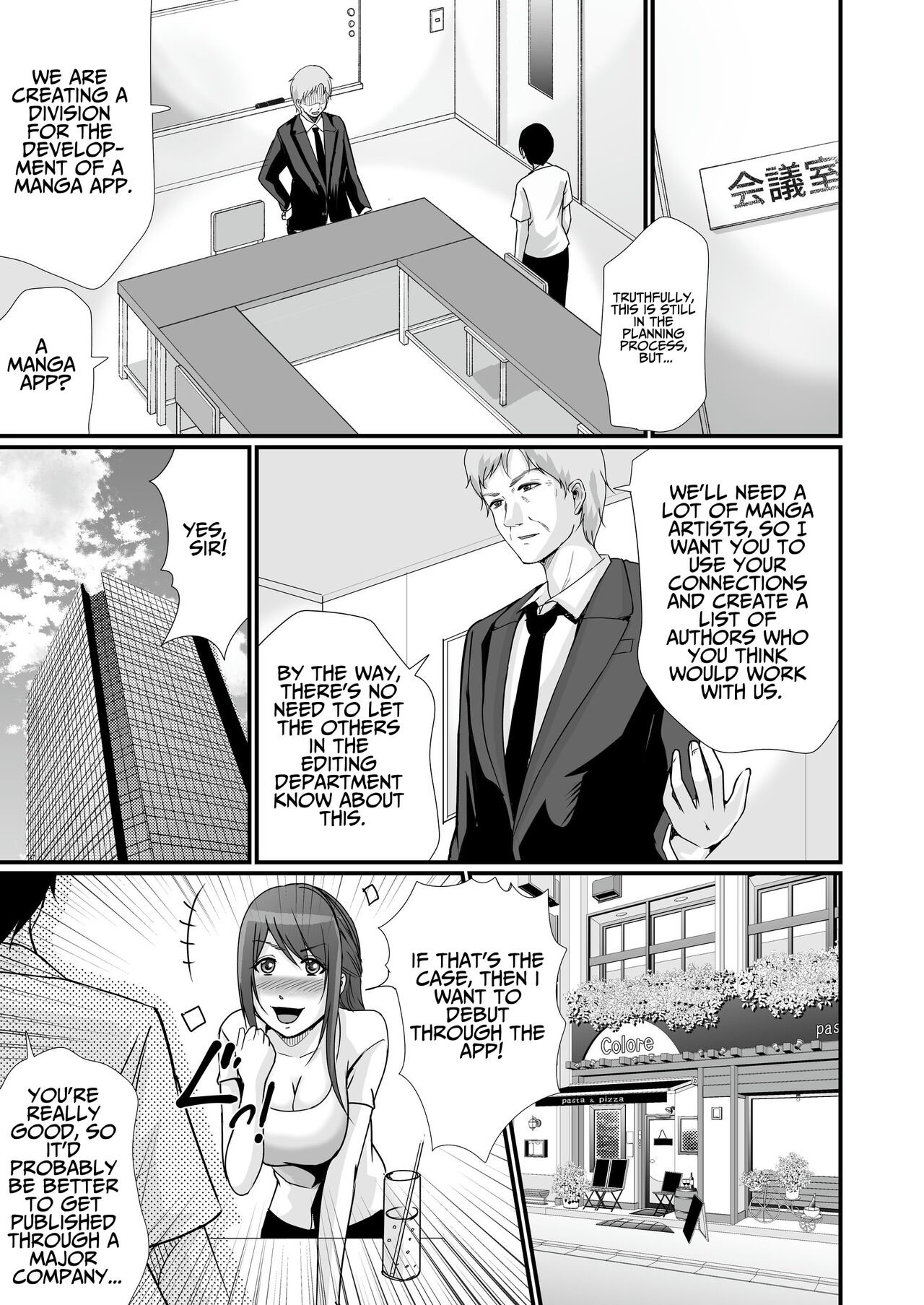 [Seika Kairaku Shoten (Eltoria, Kawahara Keito, Aoi Sena)] Kyonyuu Bijin no Tensai Mangaka to Yari Houdai no Dream Life 〜Black Henshuubu no Ore ga Nariagatta Houhou〜 | Dreamy Fucklife with a Busty & Brilliant Manga Artist Babe [English] [spaceMoose] 图片编号 22