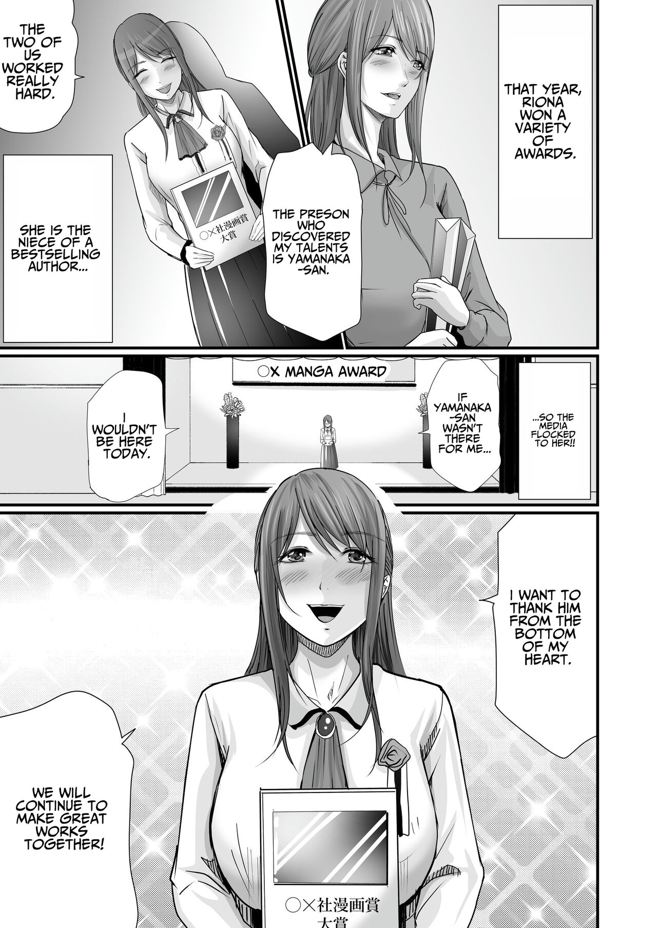 [Seika Kairaku Shoten (Eltoria, Kawahara Keito, Aoi Sena)] Kyonyuu Bijin no Tensai Mangaka to Yari Houdai no Dream Life 〜Black Henshuubu no Ore ga Nariagatta Houhou〜 | Dreamy Fucklife with a Busty & Brilliant Manga Artist Babe [English] [spaceMoose] 图片编号 46