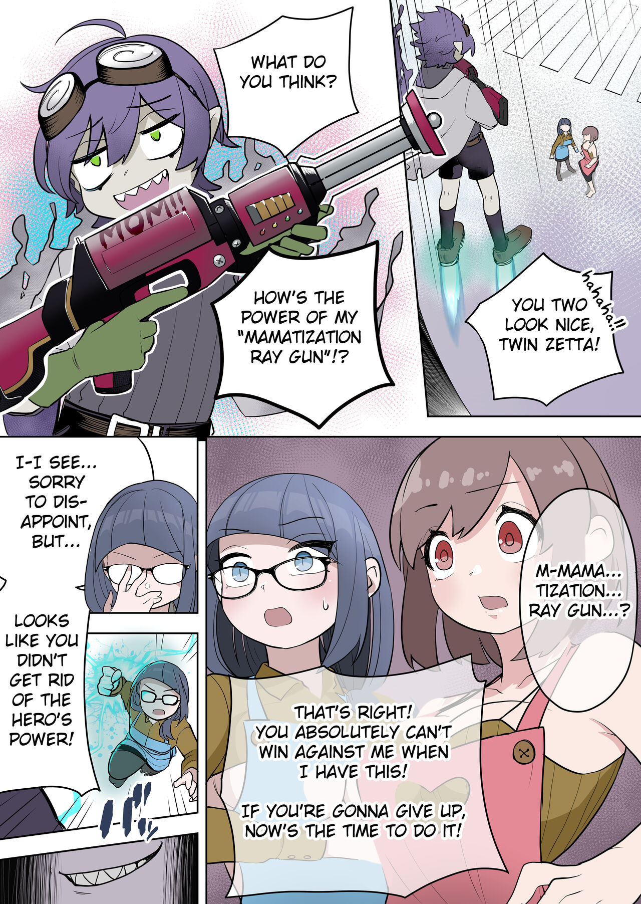 [Zakuro Saihouten (Ahoge Kinoko, Kikkomuhito)] Saikyou Hero TS Mama Ochi ~Bosei ni wa Katenakkata yo~ [English] [Fated Circle] 画像番号 7