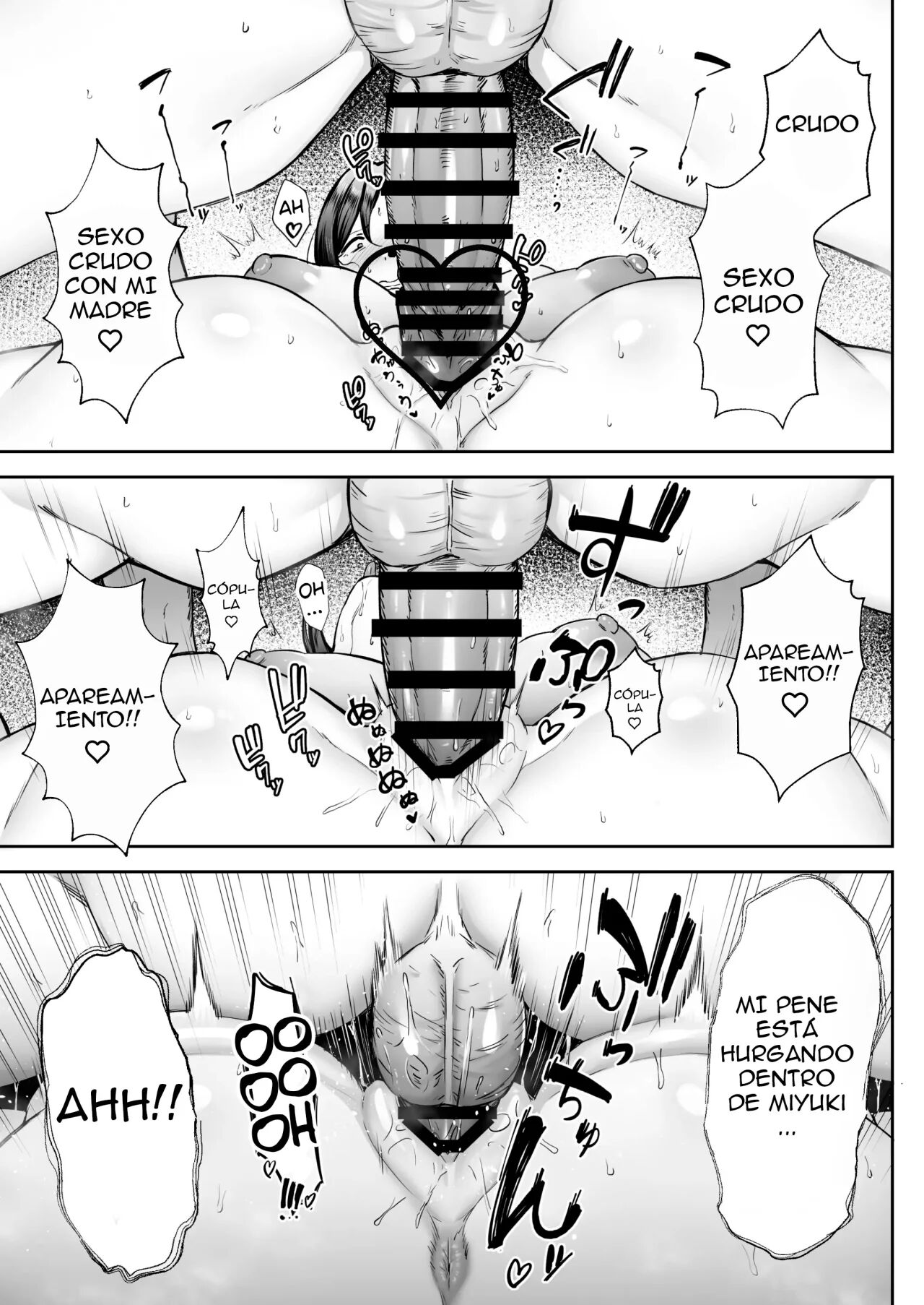 [Gagarin Kichi] Ichiban midjikade ero i mesu Miyuki 〜 hahadakedo, shiko saru musuko ni komattemasu (Spanish) image number 38