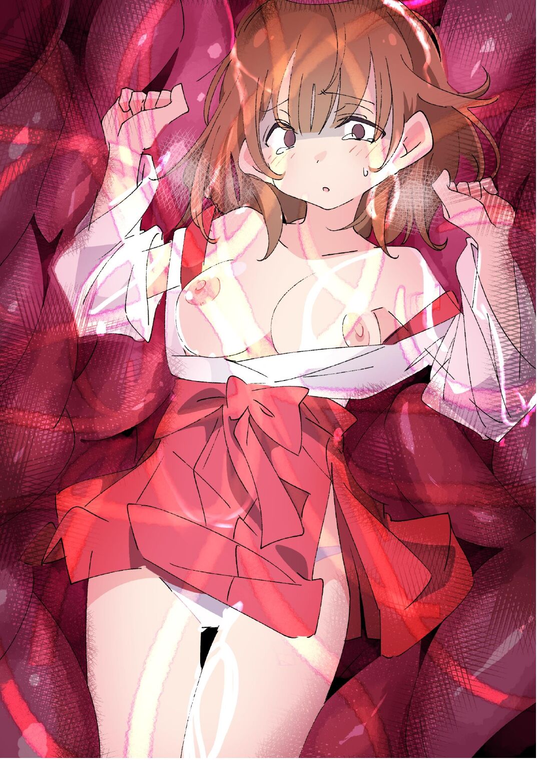 [No Future (Hashine Ranki、Ixy)] Taima Miko Sakura 2 -Kegasaresgu Taima Miko wa Shokushu Naedoko ni Ochiru- [Digital] 93eme image