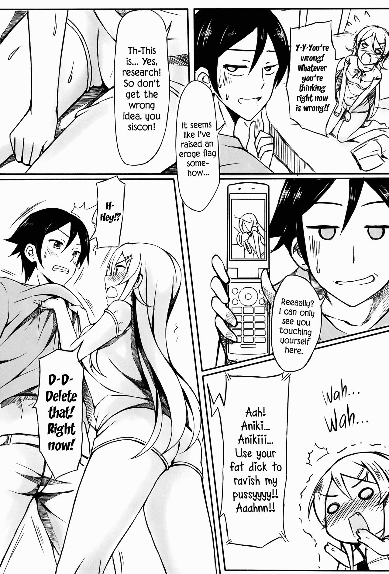 (C83) [Surface (Peach)] Ore wa Kirino-chan o Motto Ijimetai! | I want to keep teasing Kirino-chan! (Ore no Imouto ga Konna ni Kawaii Wake ga Nai) [English] [DrunkenWeeb] Bildnummer 14