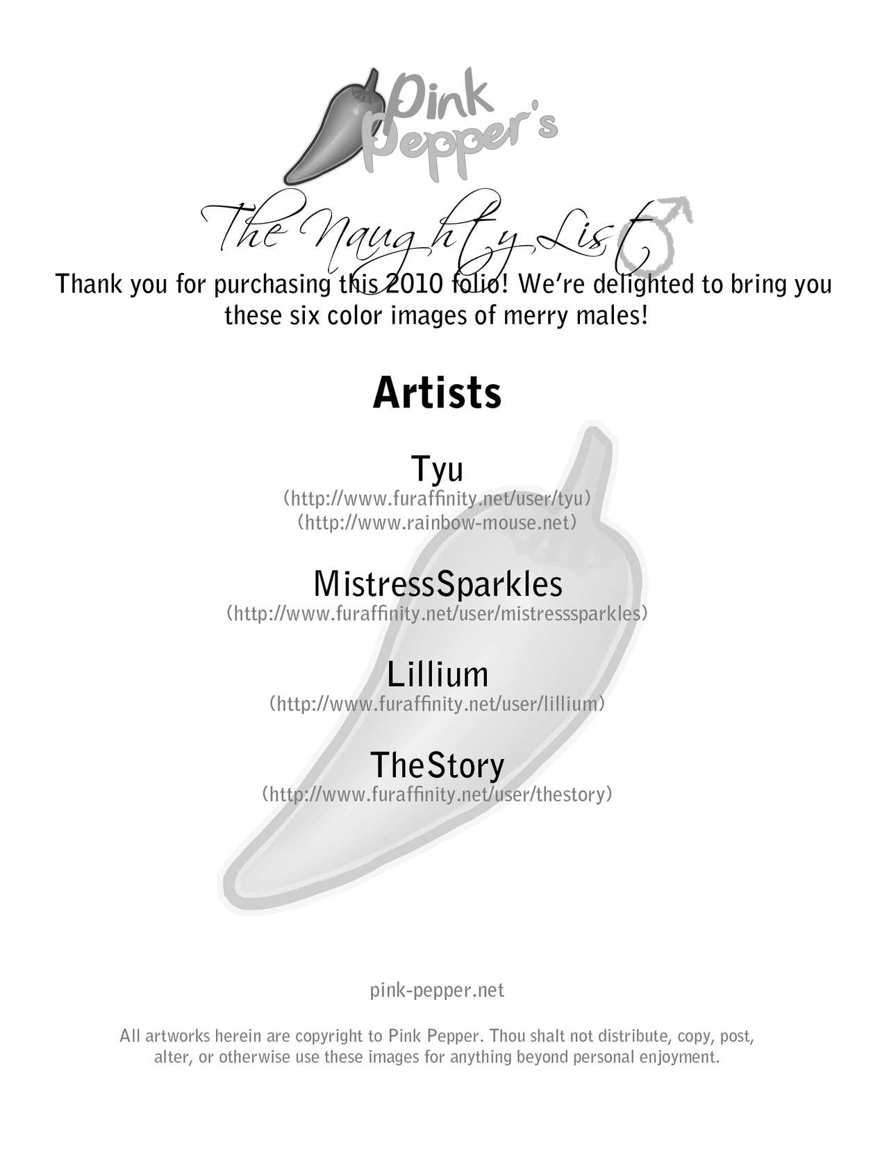 [Pink Pepper (Various)] The Naughty List: Male Edition 이미지 번호 2