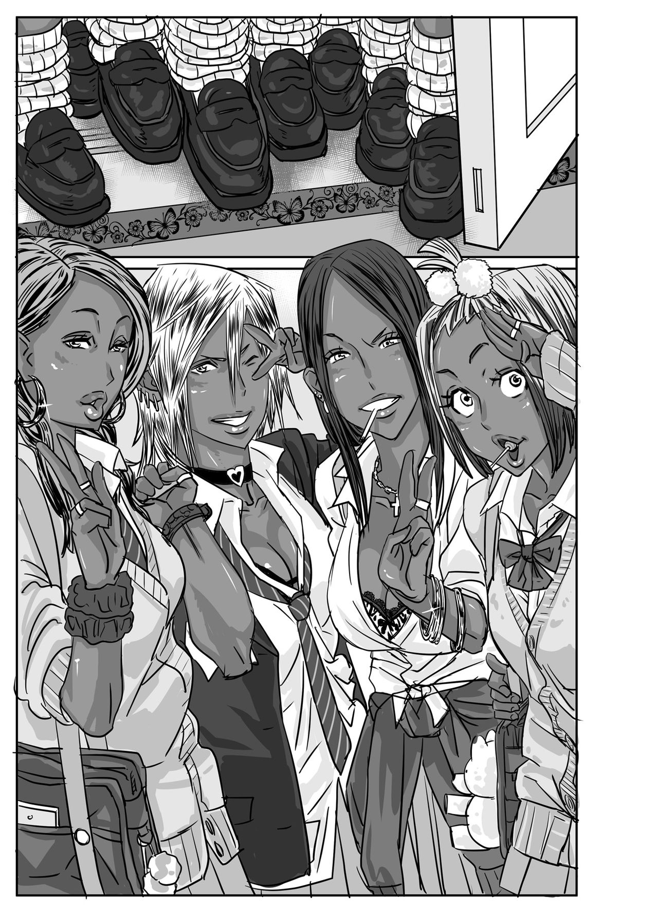 [Mosquito Man] Cho ~Namaiki na Kuro Gal JK to Pakoritai Kimo Oyaji-tachi [Chinese] 图片编号 99