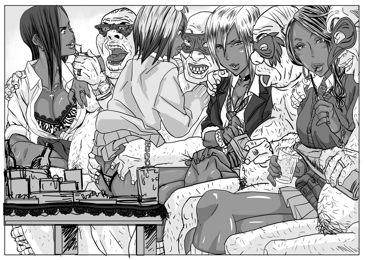 [Mosquito Man] Cho ~Namaiki na Kuro Gal JK to Pakoritai Kimo Oyaji-tachi [Chinese] 图片编号 100