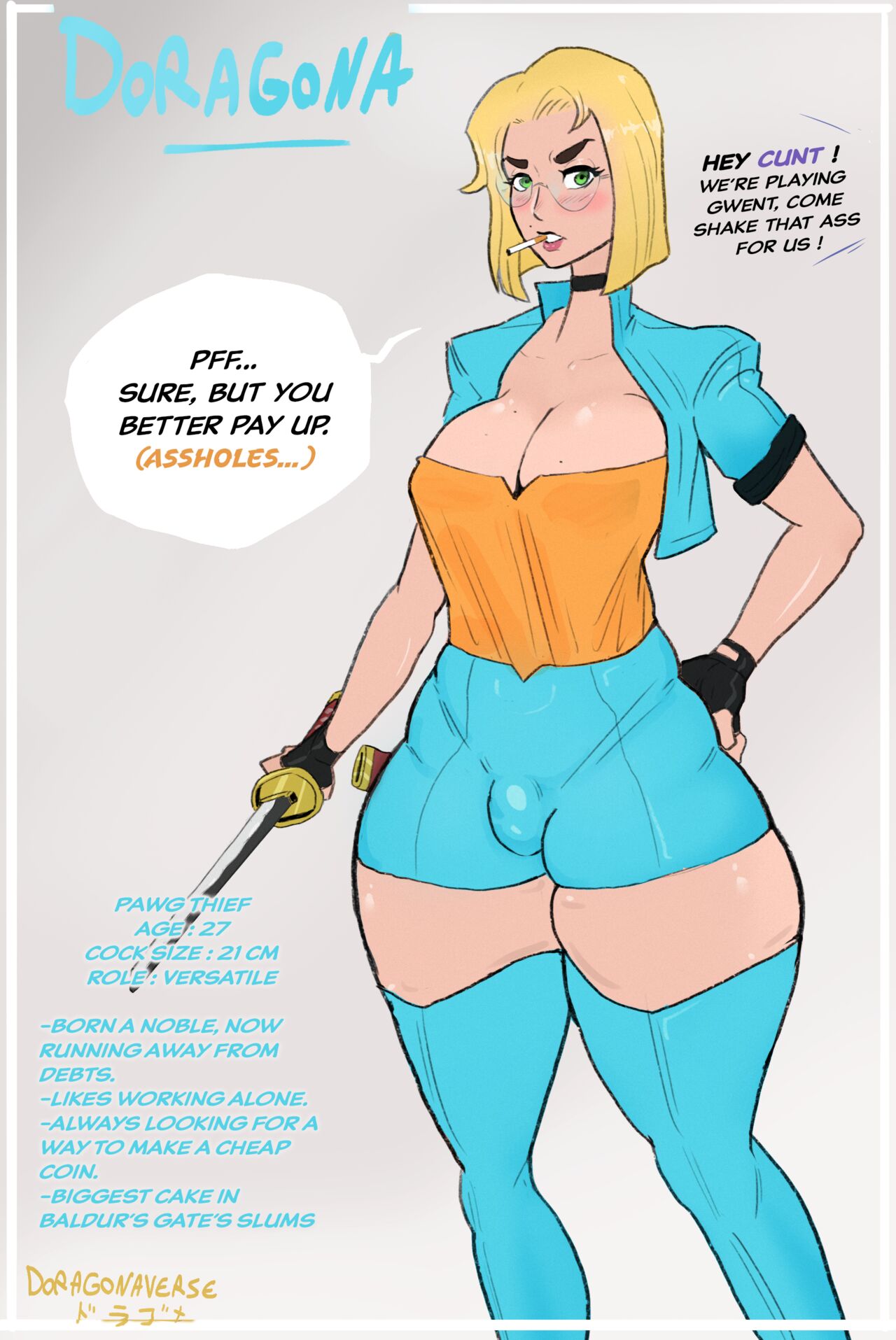 Futa Baldur's Gate [Doragona_ on Twitter] numero di immagine  3