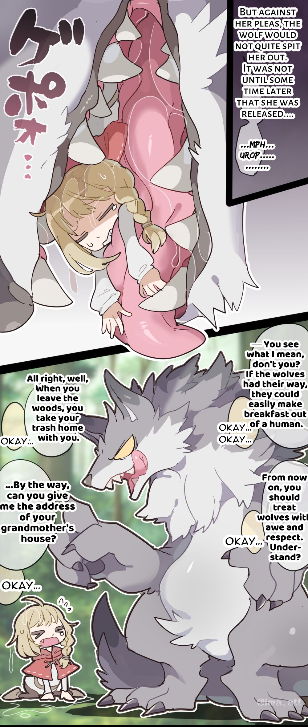 [imaat] The Wolf VORE Little Red Riding Hood [English / Japanese] 图片编号 6
