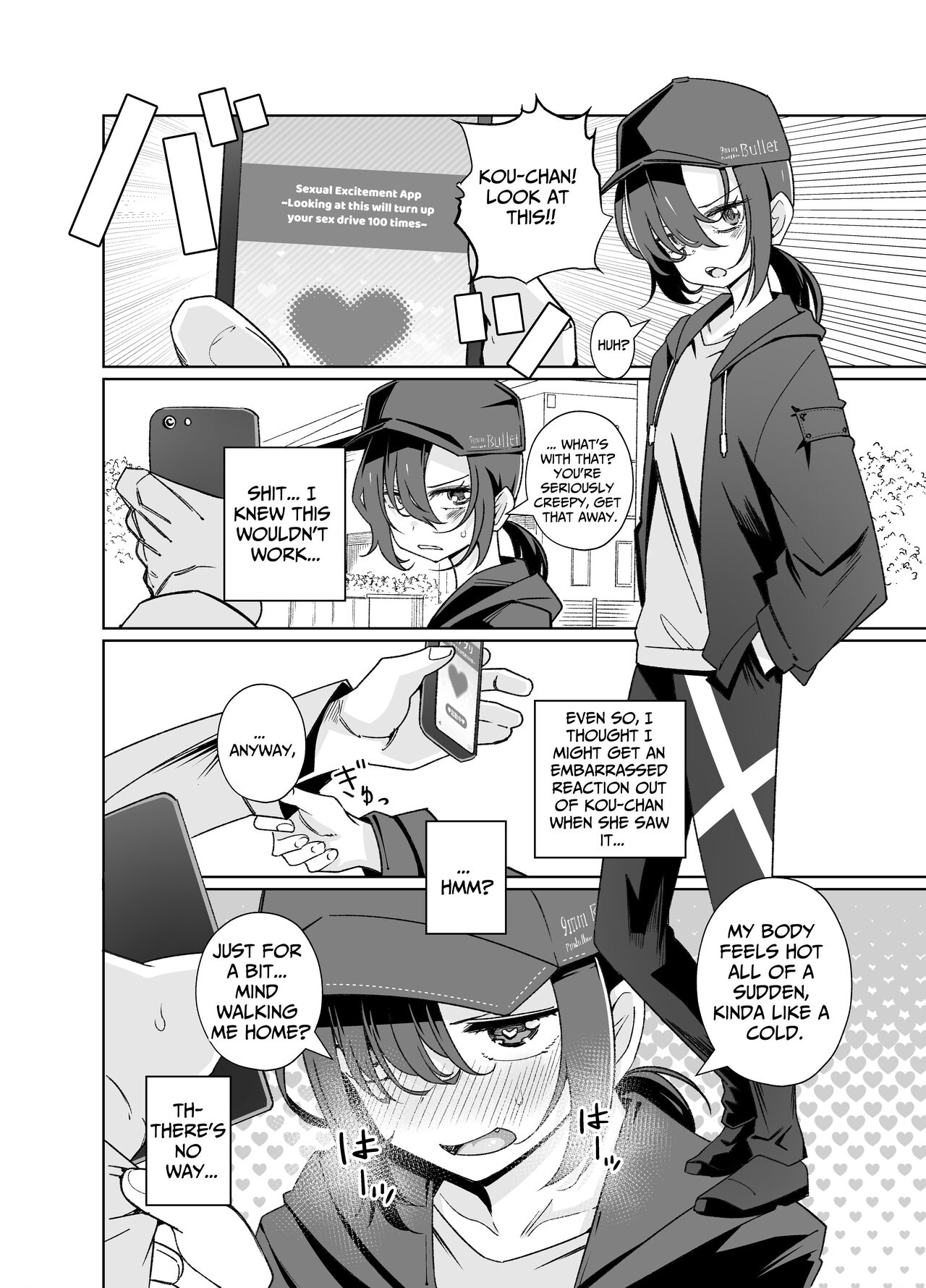 [Tomuraya (Tomura Suisen)] Namaiki Boyish Shoujo ni Hatsujou Appli o Tsukattara...... | When I Used A Lust Inducing App On A Cocky Boyish Girl... [English] [Penguin Piper] [Digital] image number 3