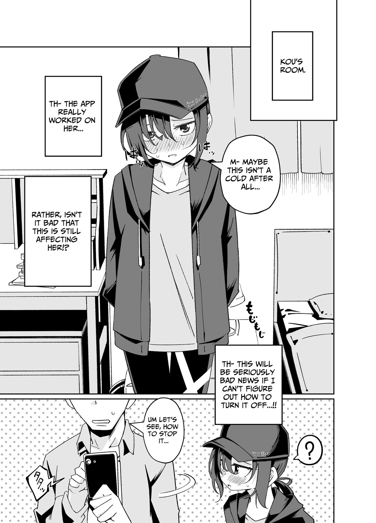 [Tomuraya (Tomura Suisen)] Namaiki Boyish Shoujo ni Hatsujou Appli o Tsukattara...... | When I Used A Lust Inducing App On A Cocky Boyish Girl... [English] [Penguin Piper] [Digital] image number 4